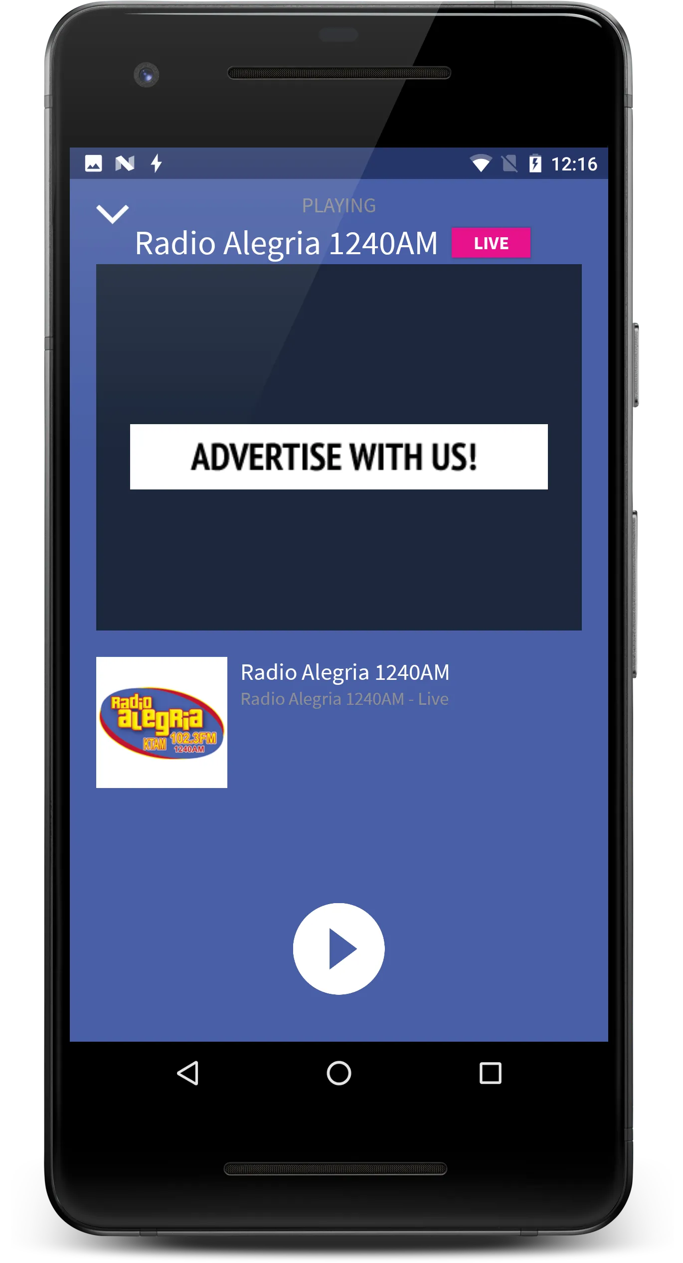 KTAM Radio Alegria | Indus Appstore | Screenshot