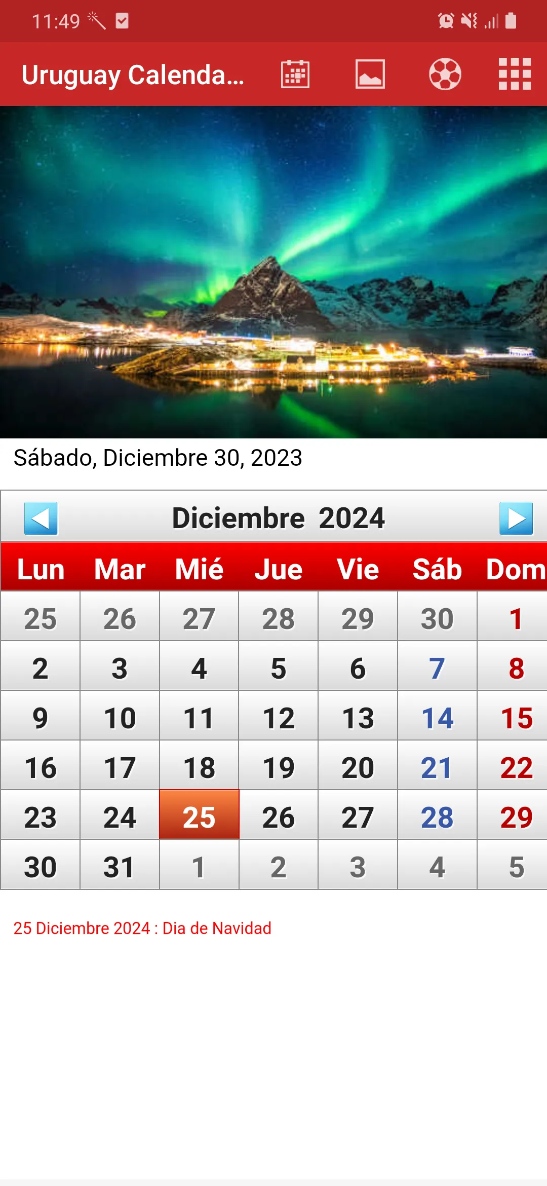 Uruguay Calendario 2024 | Indus Appstore | Screenshot