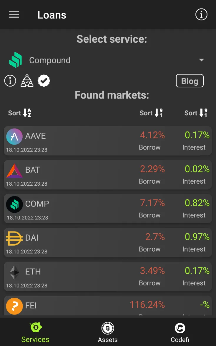 DeFi Overview | Indus Appstore | Screenshot