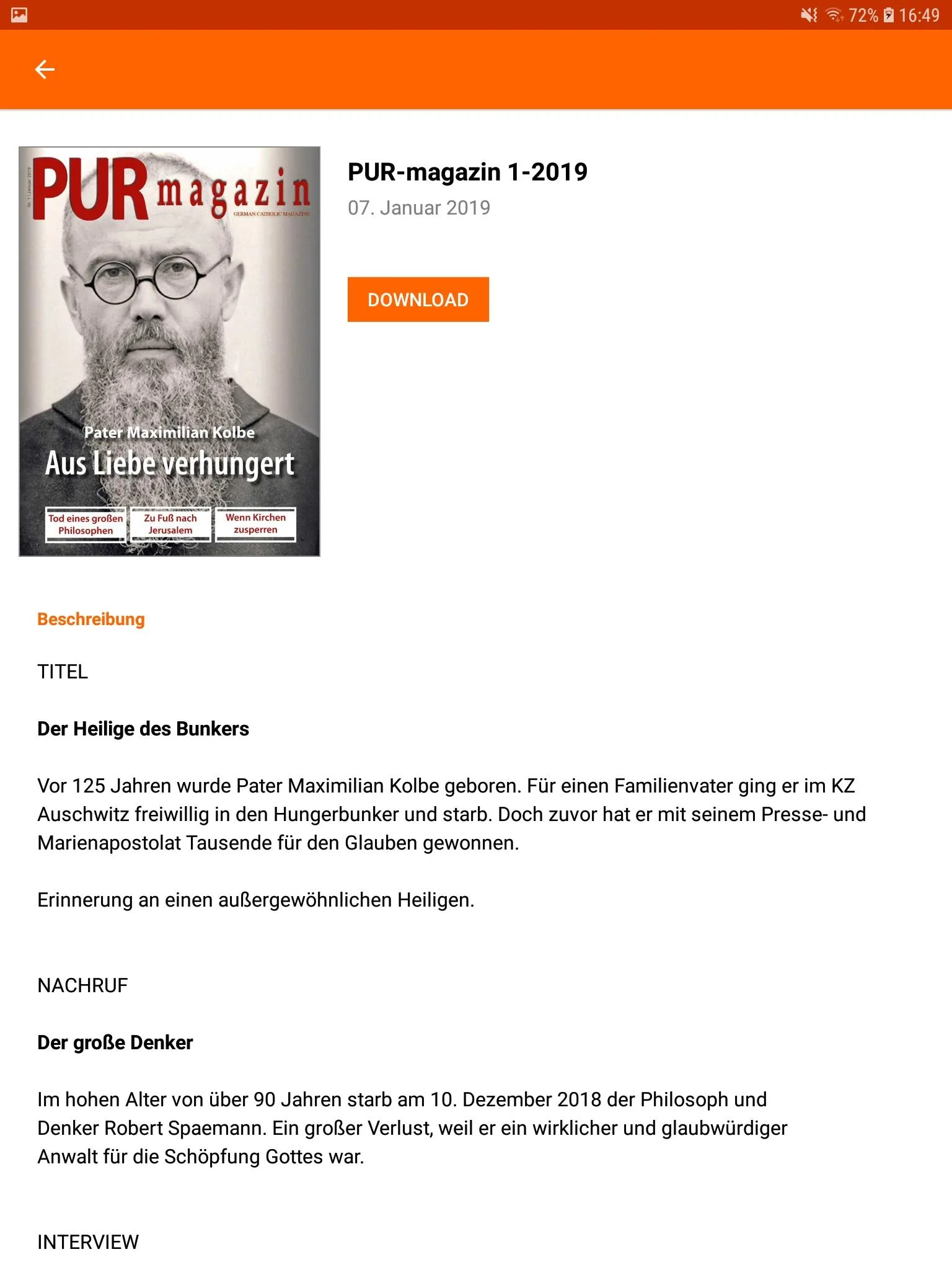 Fe-Medien - Digitalangebot | Indus Appstore | Screenshot