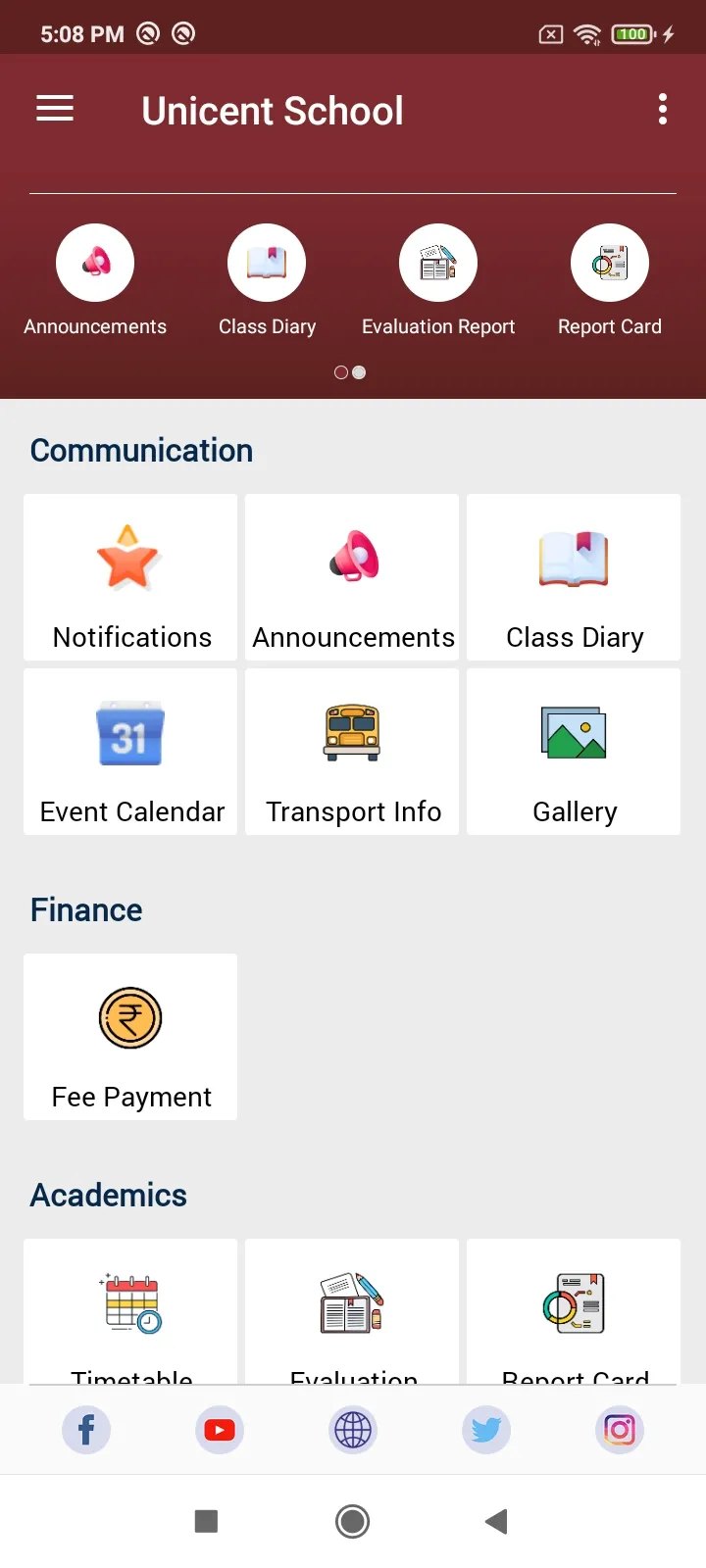 Unicent School | Indus Appstore | Screenshot