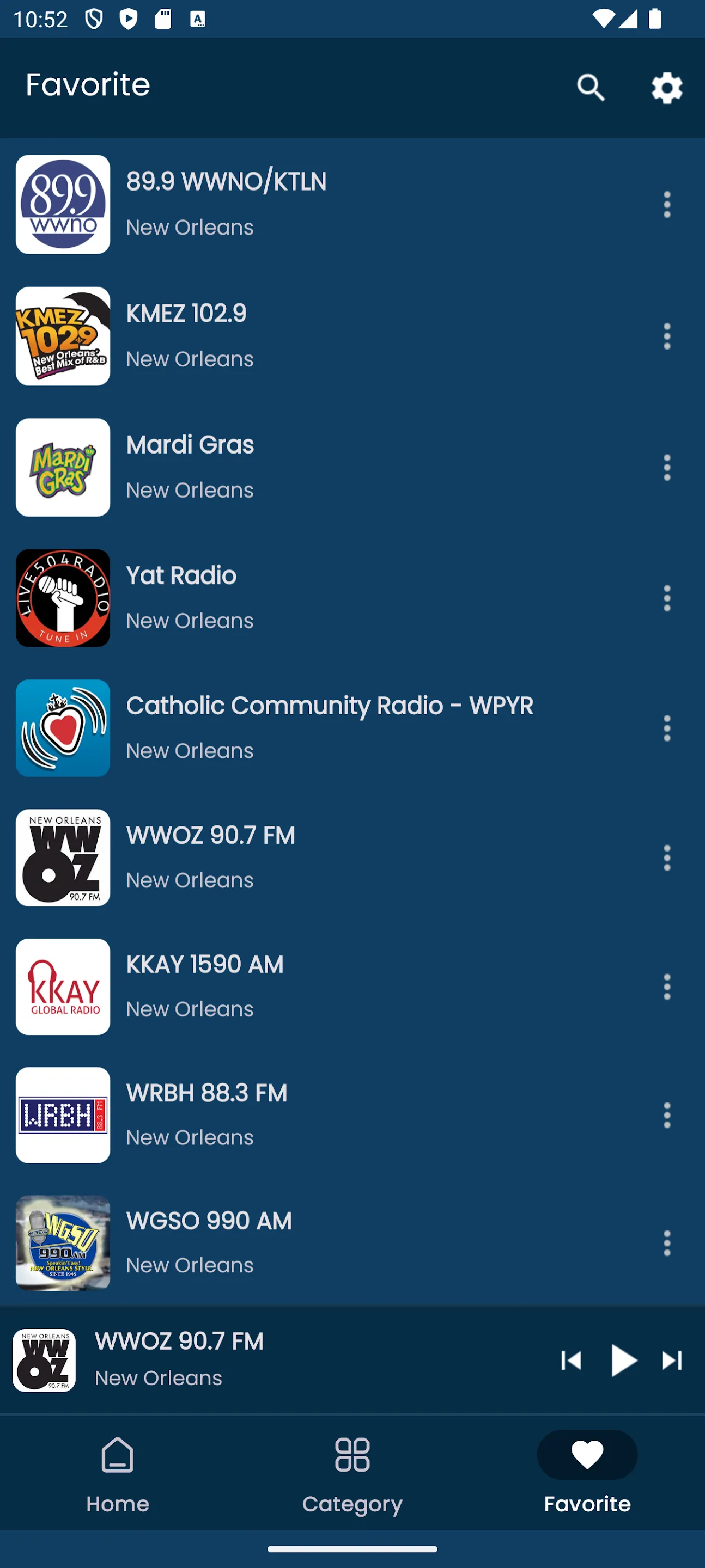 Radios from New Orleans | Indus Appstore | Screenshot