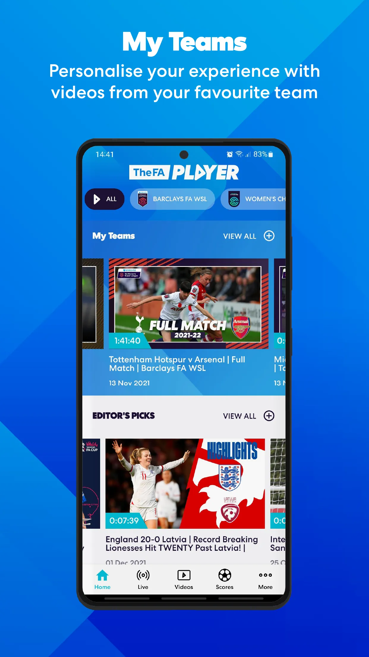 The FA Player | Indus Appstore | Screenshot