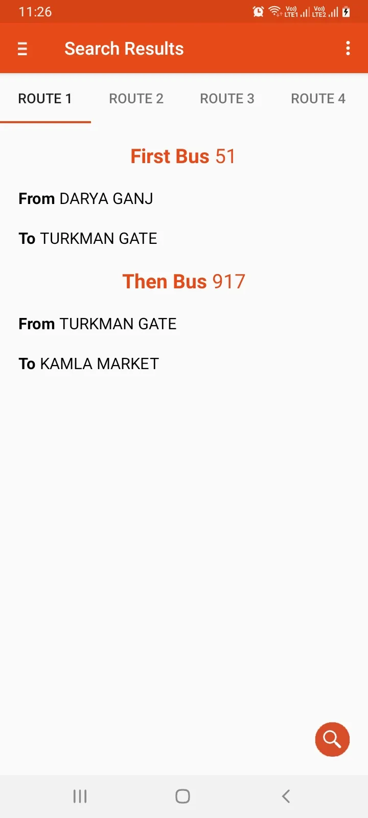 Delhi Bus Routes | Indus Appstore | Screenshot