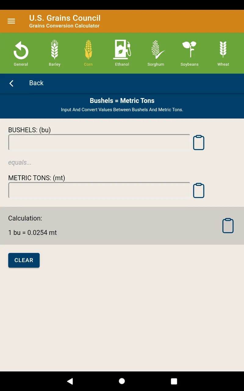 USGC Grains Calculator | Indus Appstore | Screenshot