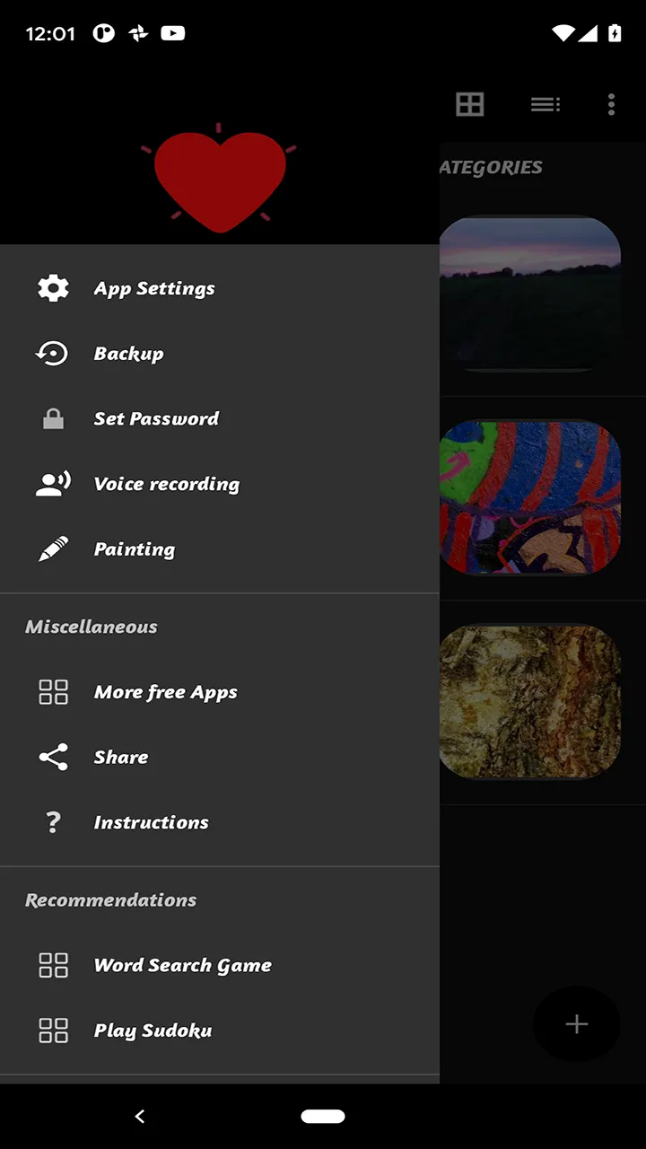 Diary App - Dark Mode | Indus Appstore | Screenshot