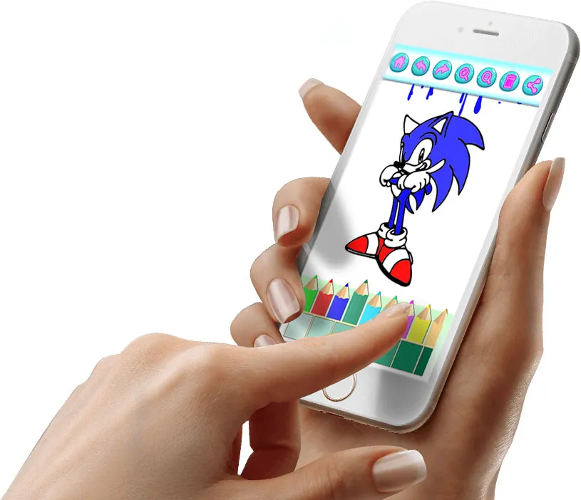 Blue Hedgehogs Coloring. | Indus Appstore | Screenshot