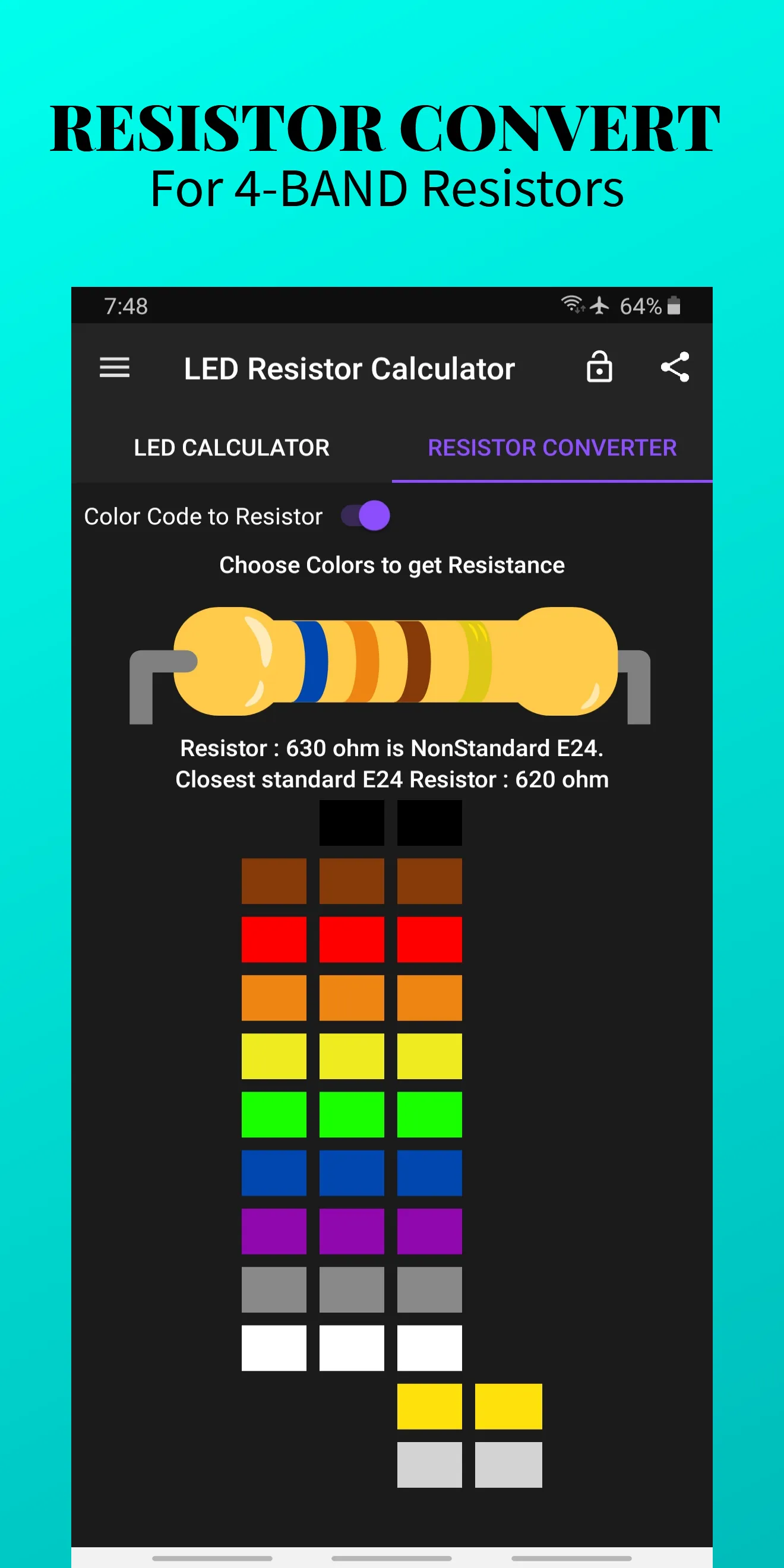 LED Resistor Calculator & SMD | Indus Appstore | Screenshot