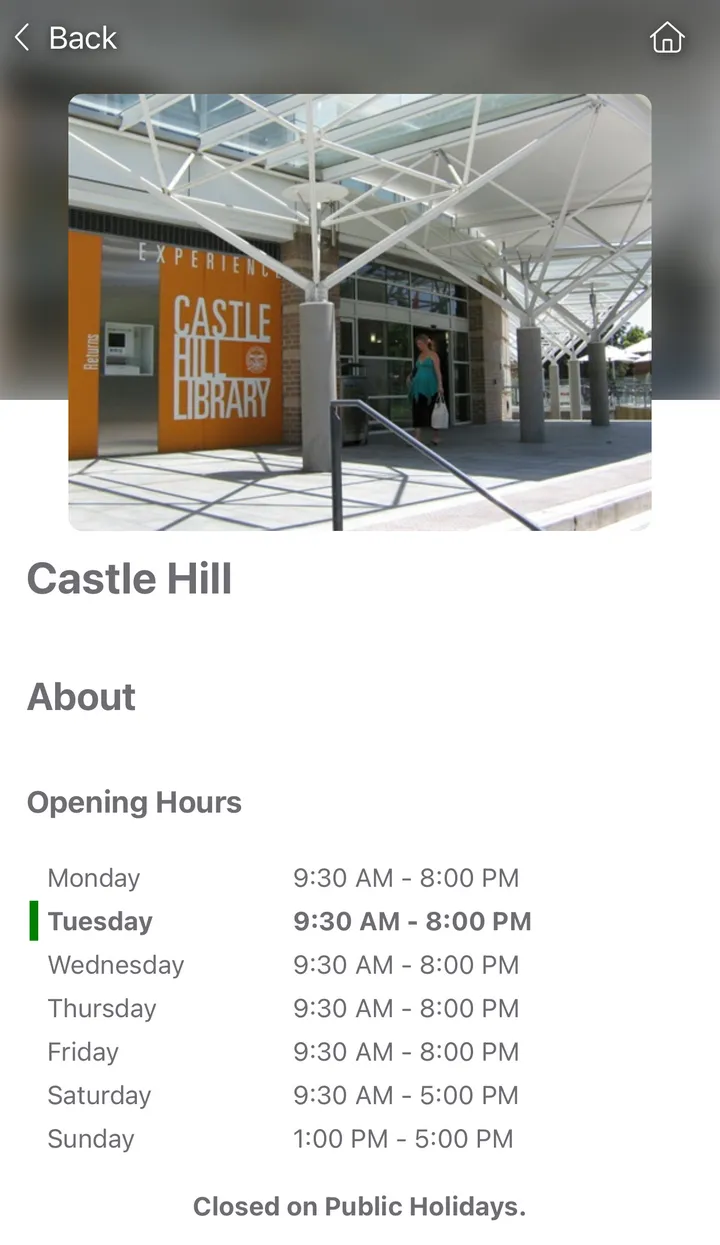 The Hills Shire Library | Indus Appstore | Screenshot