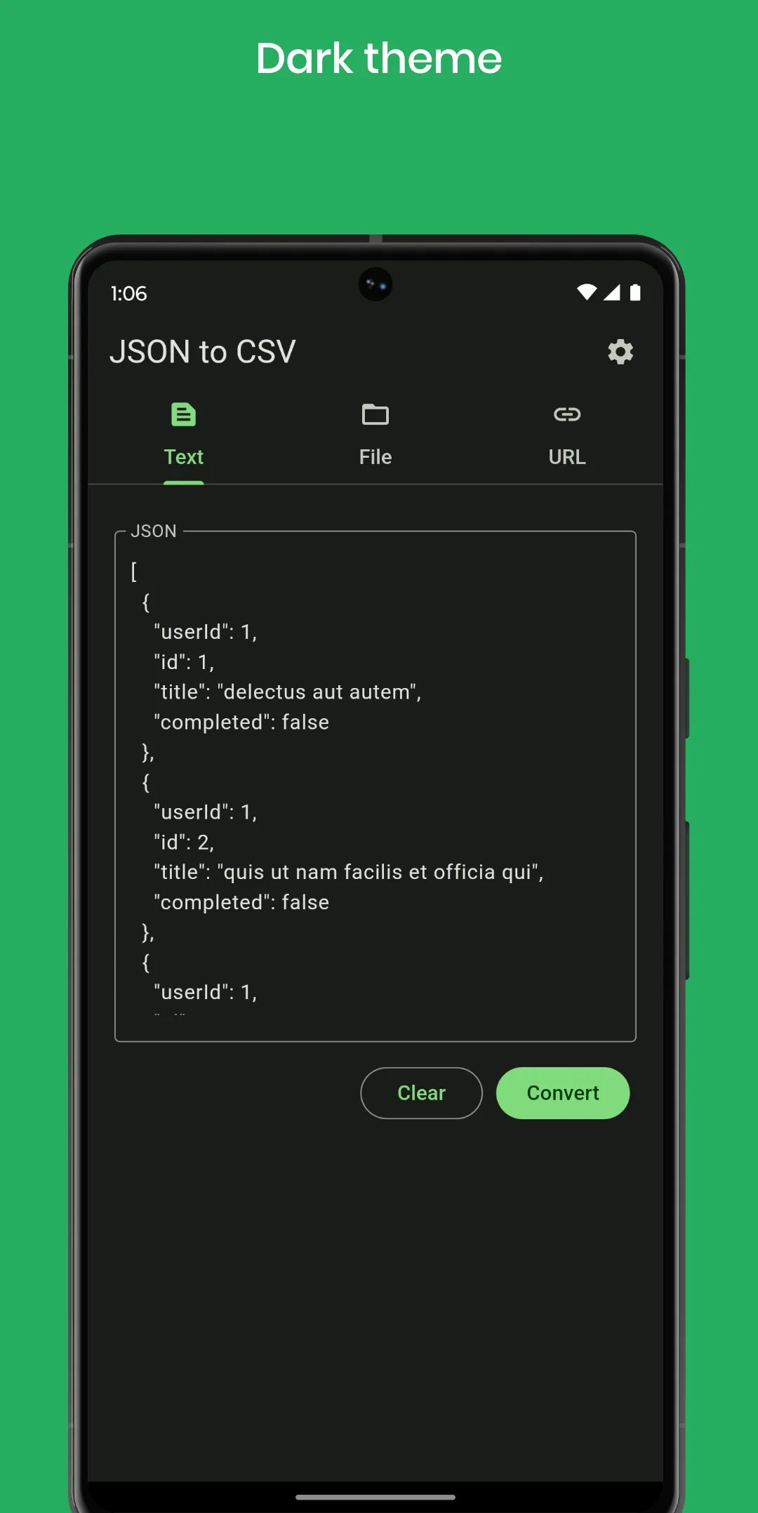 JSON to CSV | Indus Appstore | Screenshot