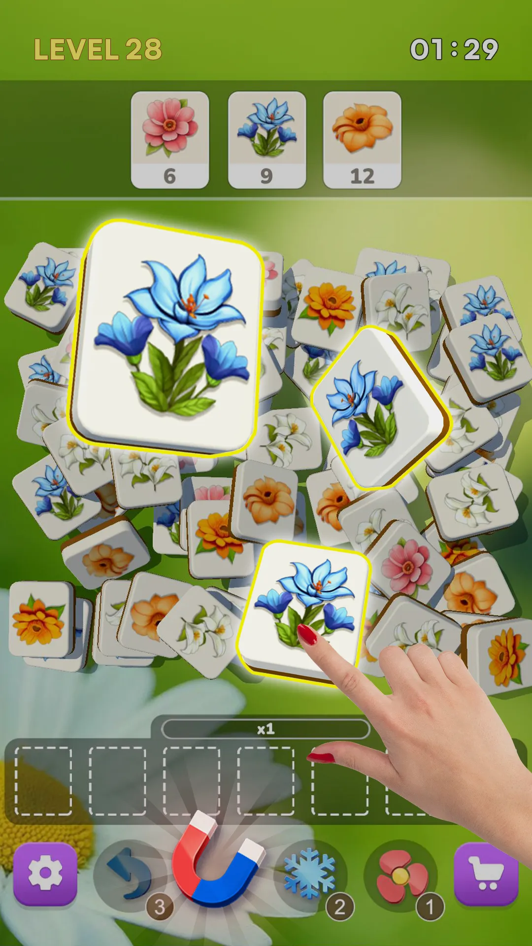 Blossom Tile 3D: Triple Match | Indus Appstore | Screenshot