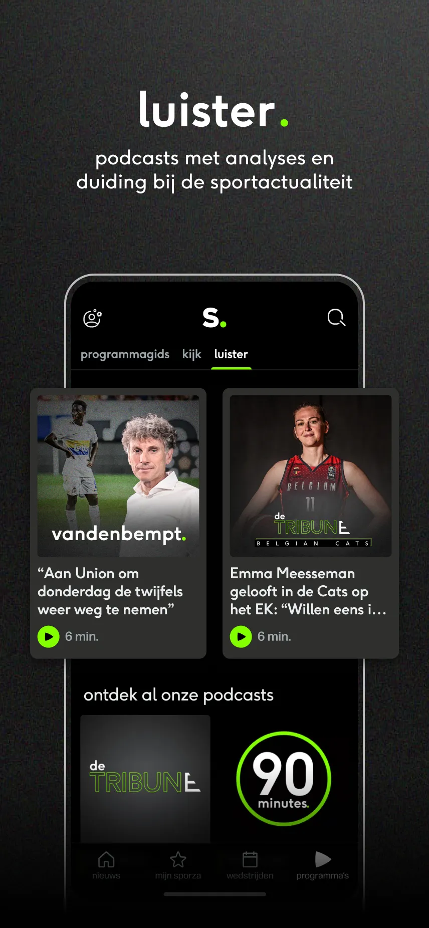 sporza | Indus Appstore | Screenshot