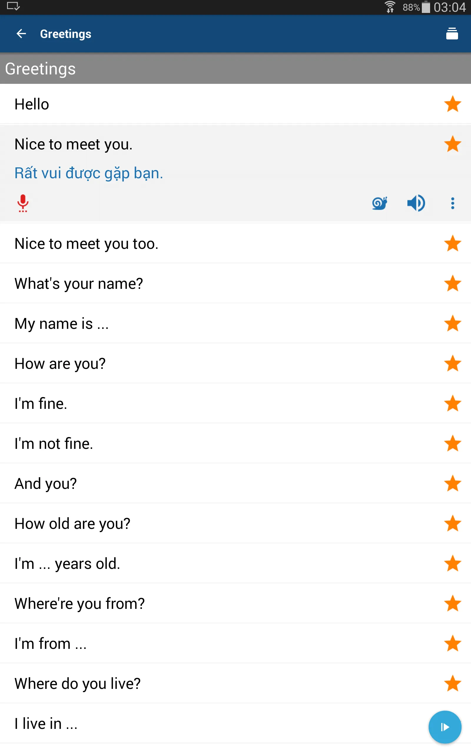 Learn Vietnamese Phrases | Indus Appstore | Screenshot