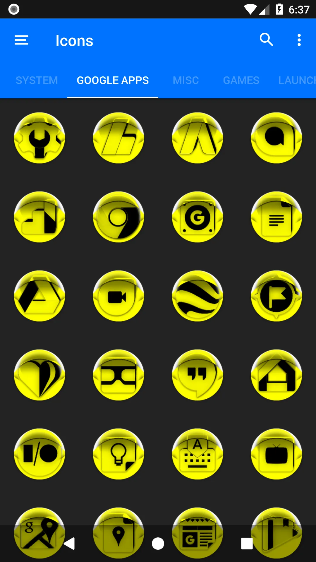 Yellow Icon Pack Style 4 | Indus Appstore | Screenshot