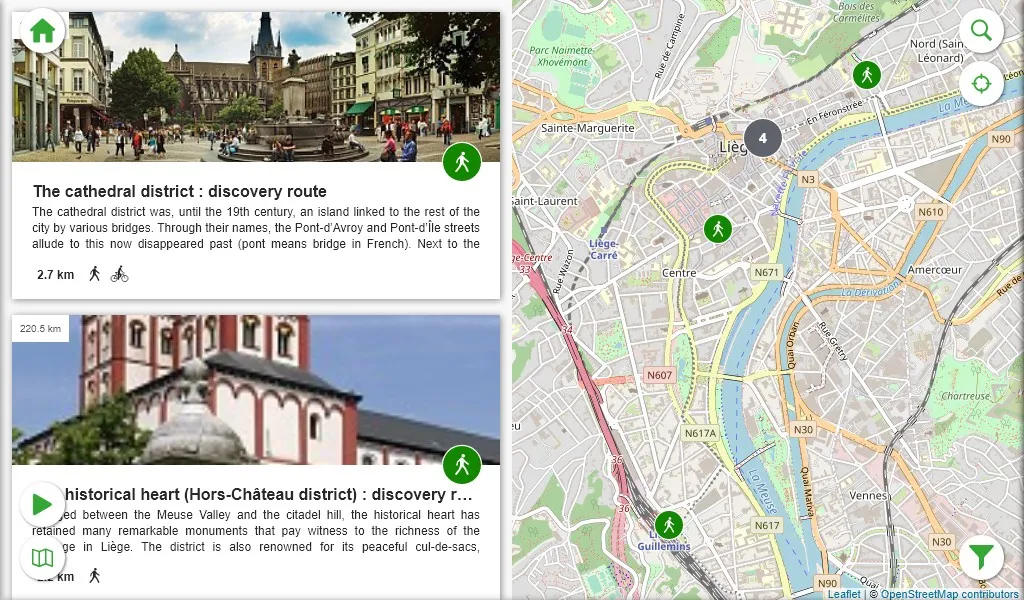 Walks through Liège | Indus Appstore | Screenshot