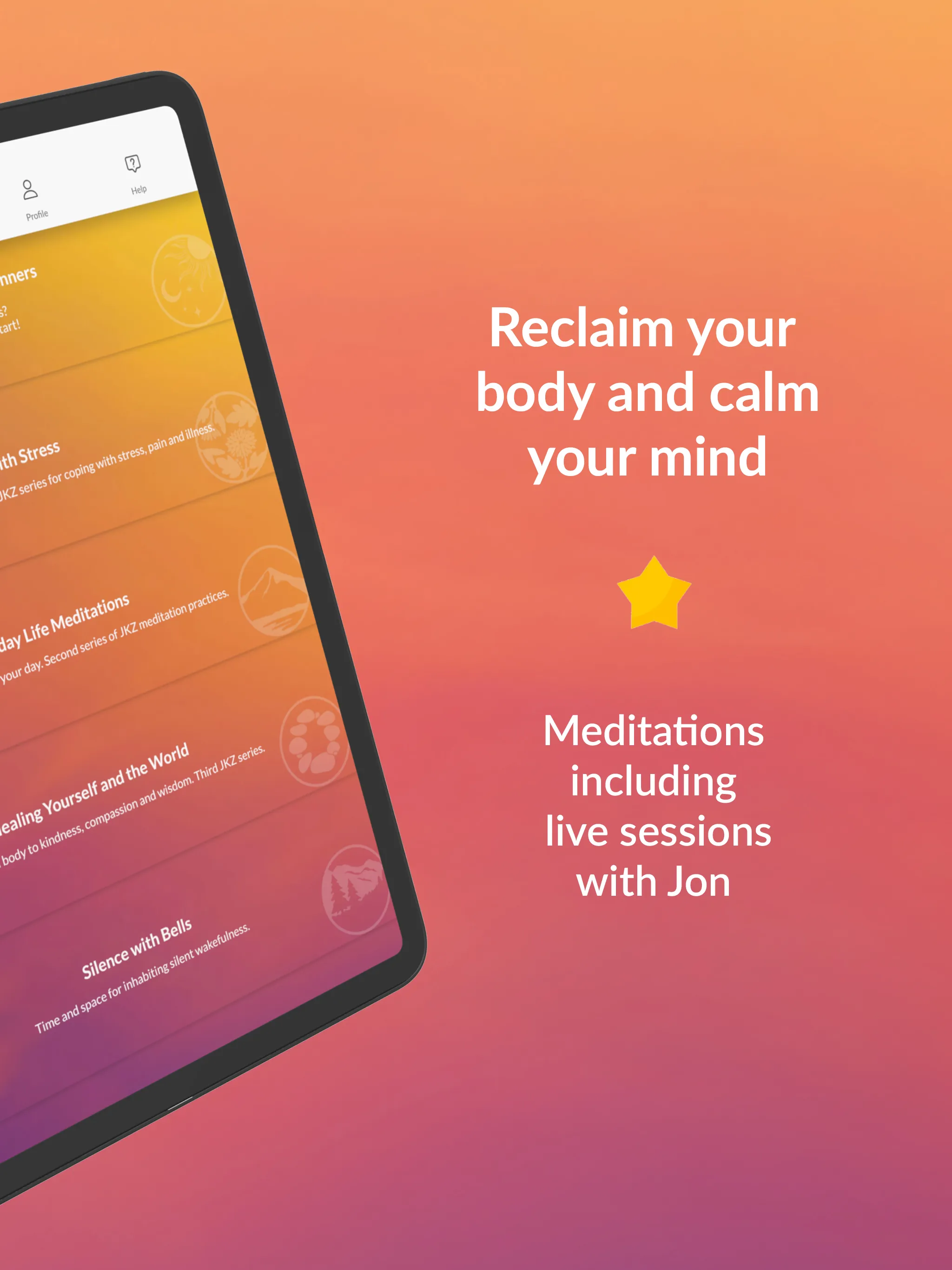 Jon Kabat-Zinn Meditations | Indus Appstore | Screenshot