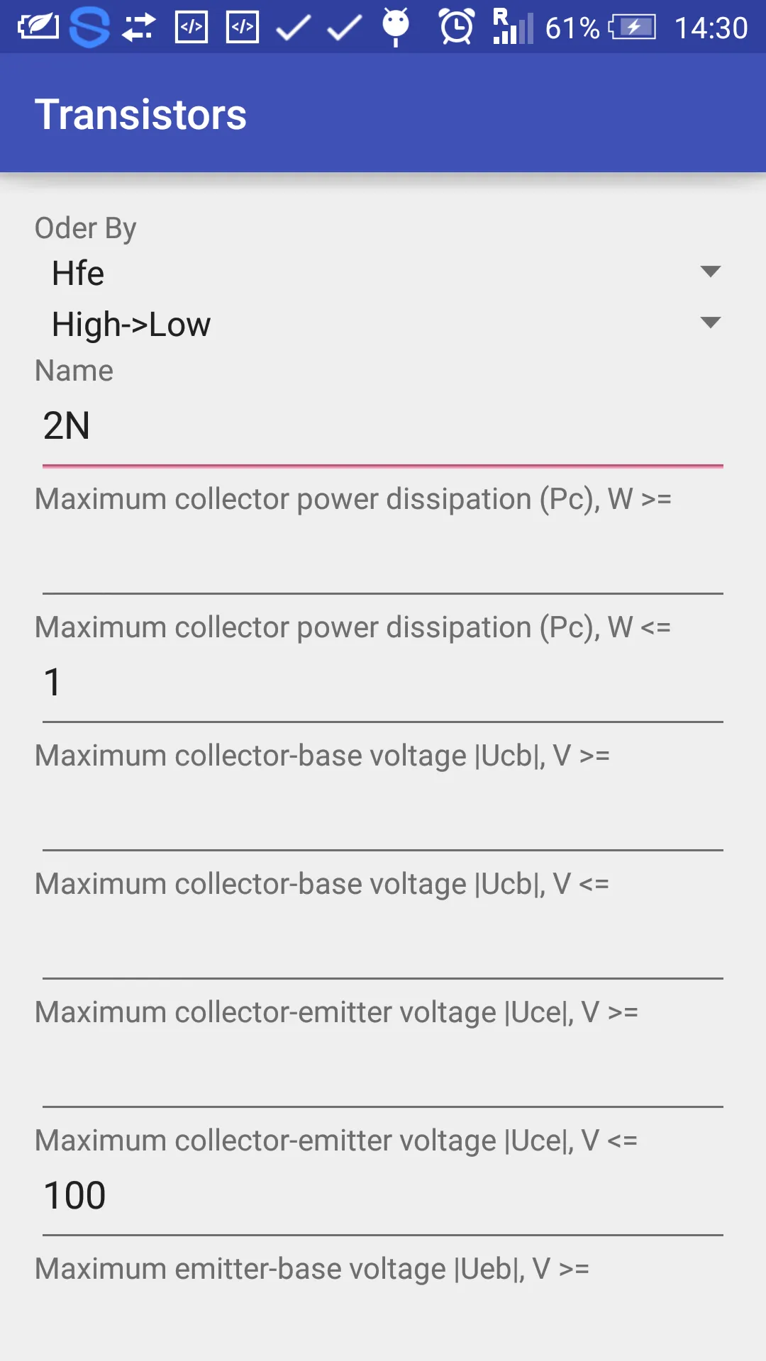 Bipolar Transistors Offline | Indus Appstore | Screenshot