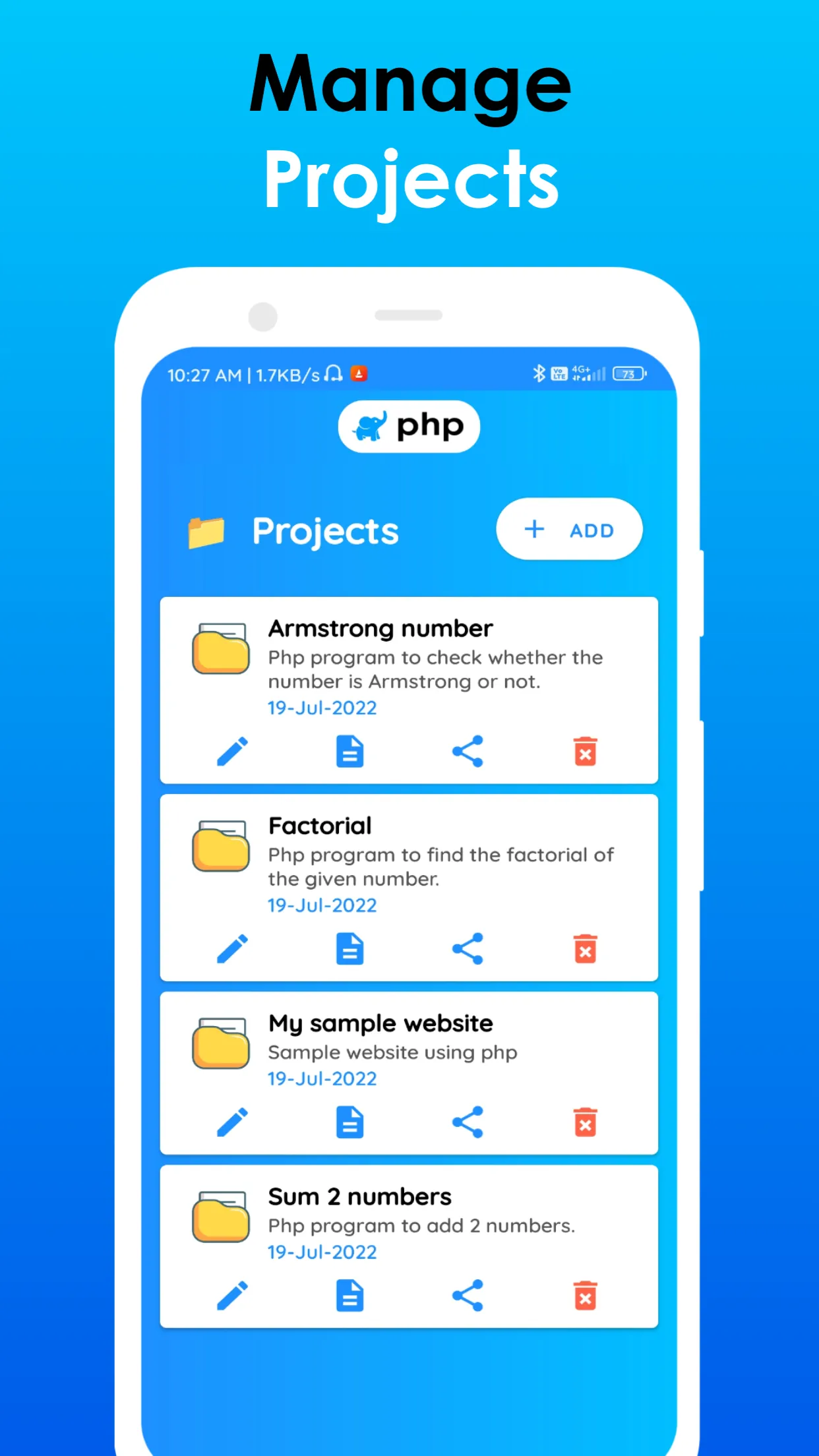 PHP Editor - Code & run PHP | Indus Appstore | Screenshot