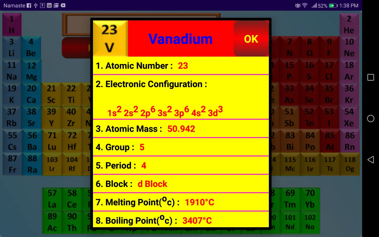 Modern Periodic Table | Indus Appstore | Screenshot