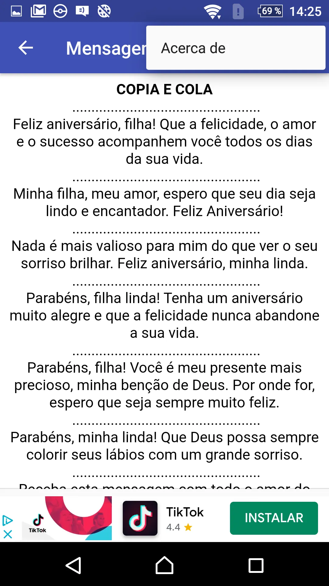 MINHA FILHA DIA NASCIMENTO | Indus Appstore | Screenshot