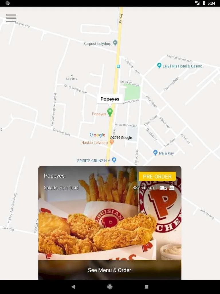 Popeyes Suriname | Indus Appstore | Screenshot