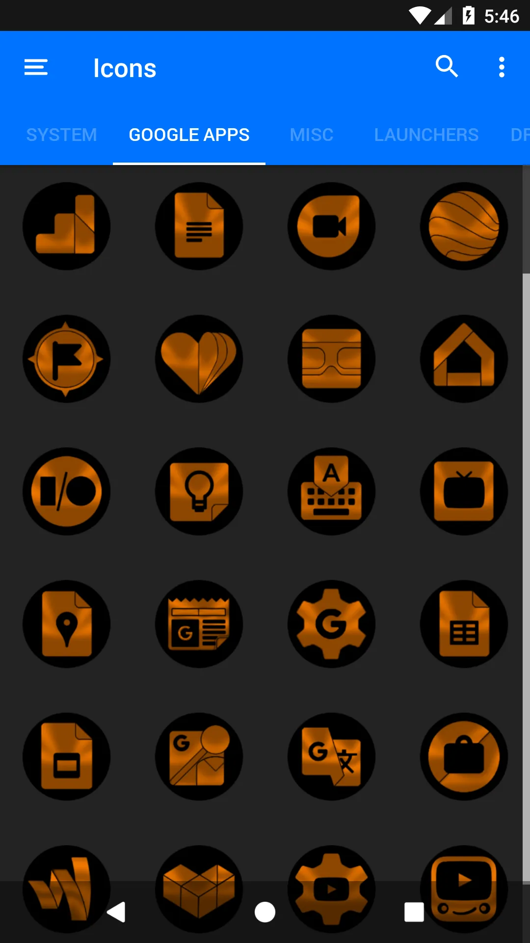 Oreo Orange Icon Pack | Indus Appstore | Screenshot