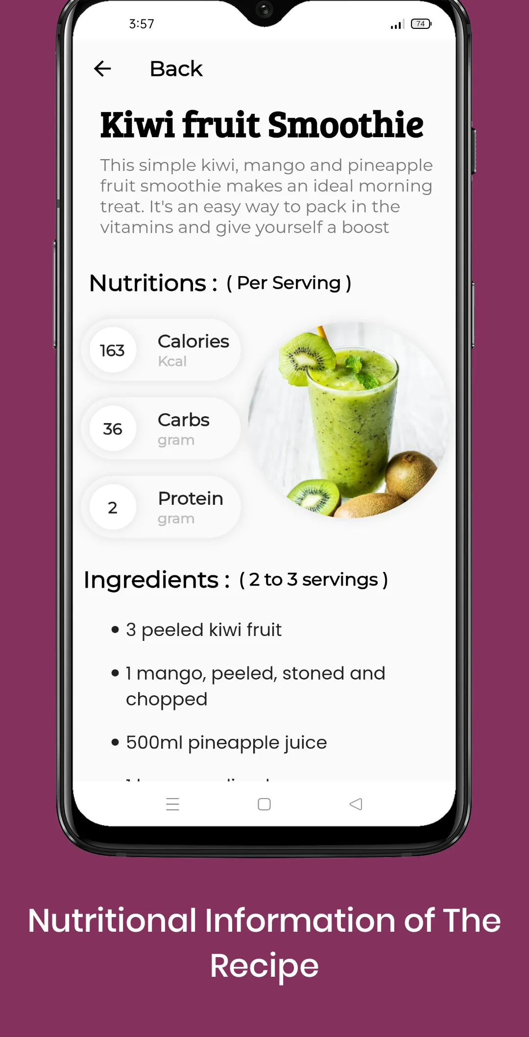 Smoothie Recipes (Offline) | Indus Appstore | Screenshot