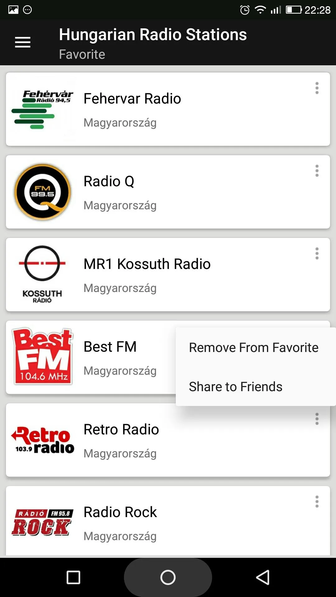 Hungarian Radio Stations | Indus Appstore | Screenshot