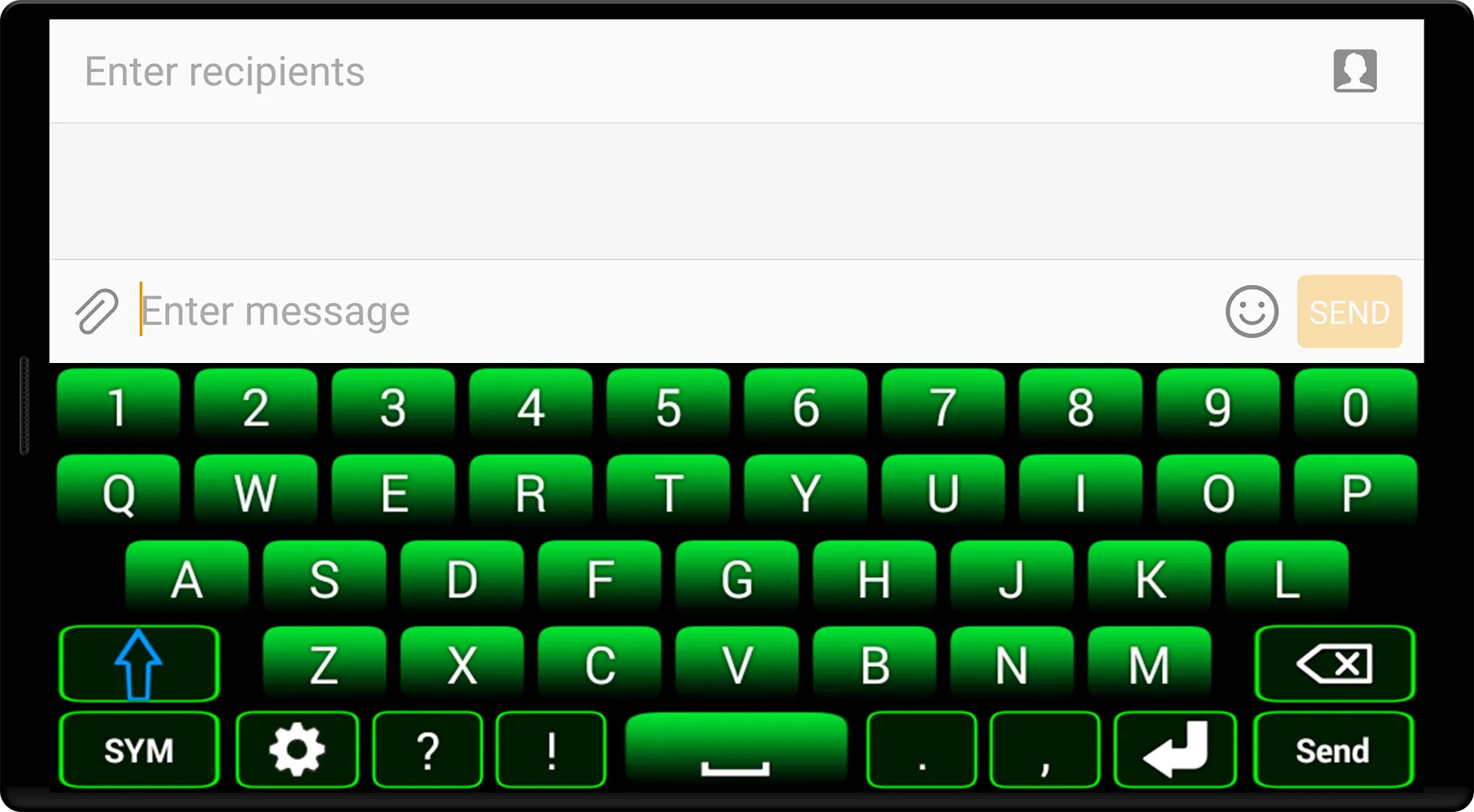 Green Keyboard | Indus Appstore | Screenshot