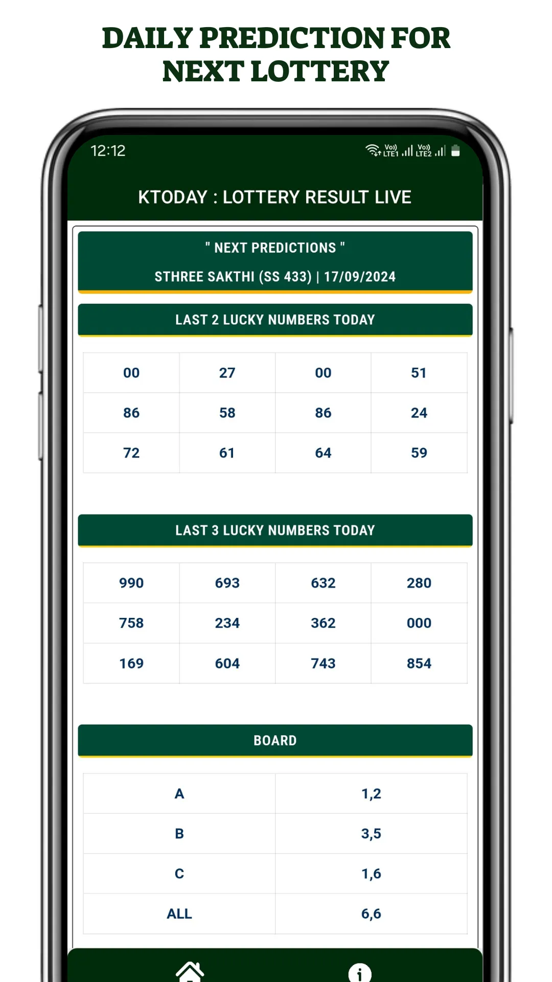 KToday : Lottery Result Live | Indus Appstore | Screenshot