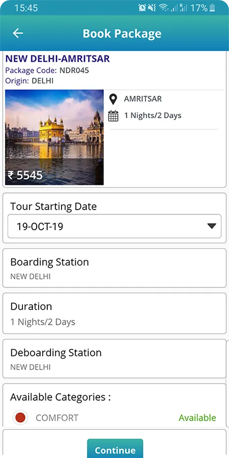 IRCTC Tourism | Indus Appstore | Screenshot