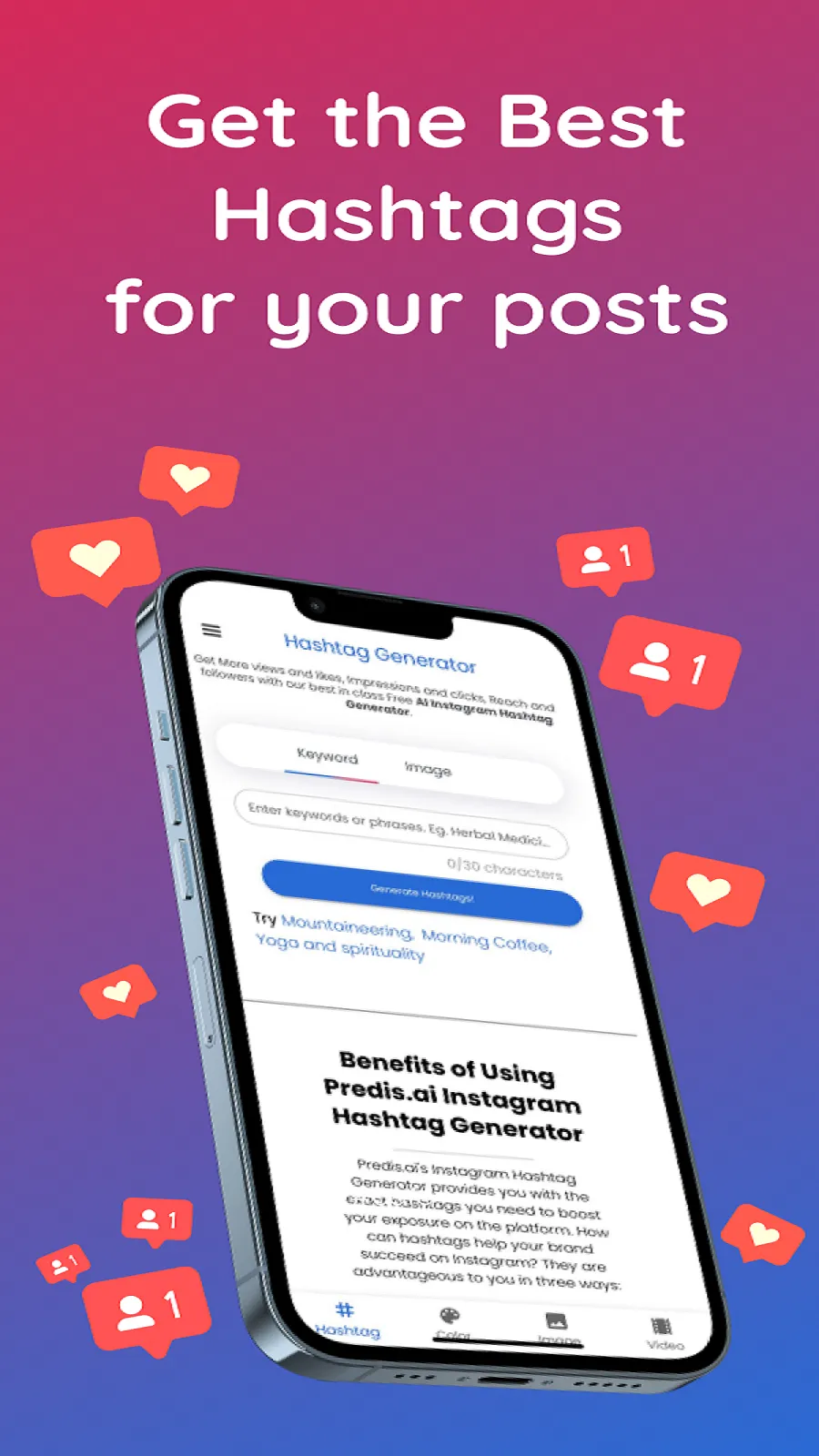 AI Hashtag Generator by Predis | Indus Appstore | Screenshot