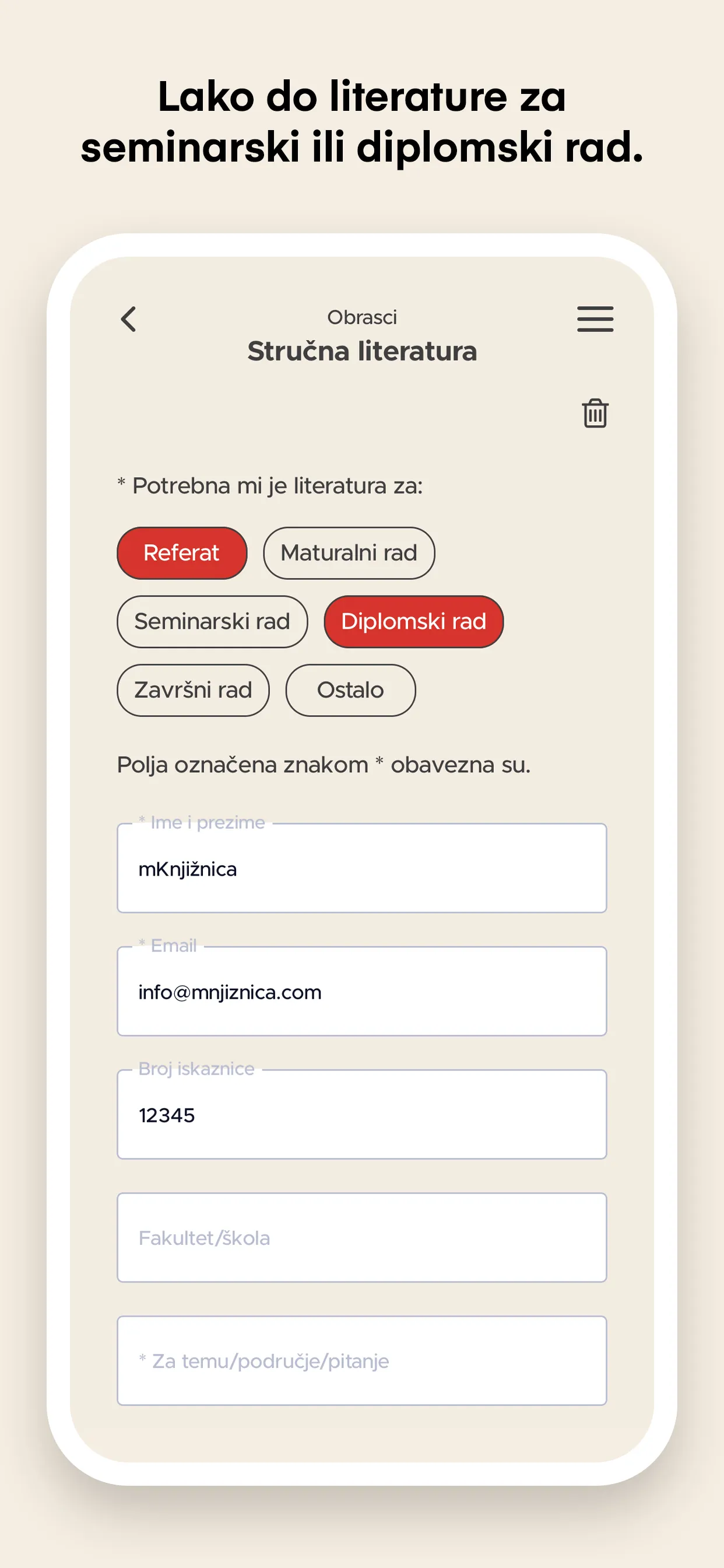 Knjižnica Fran Galović | Indus Appstore | Screenshot