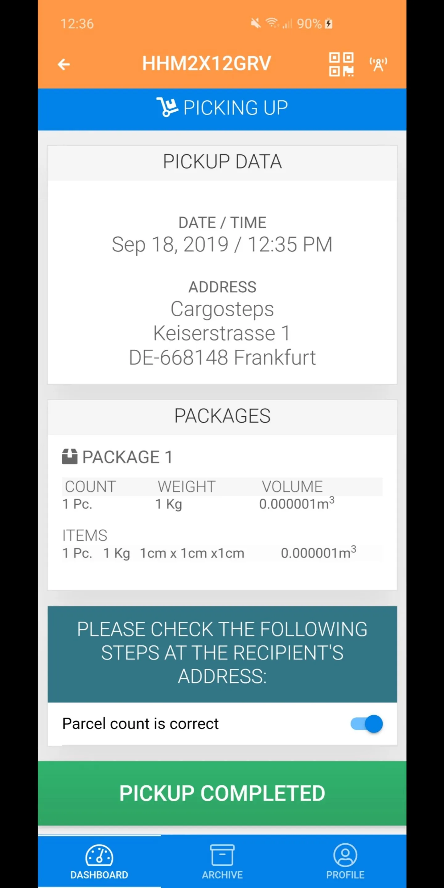 CargoSteps V2 | Indus Appstore | Screenshot