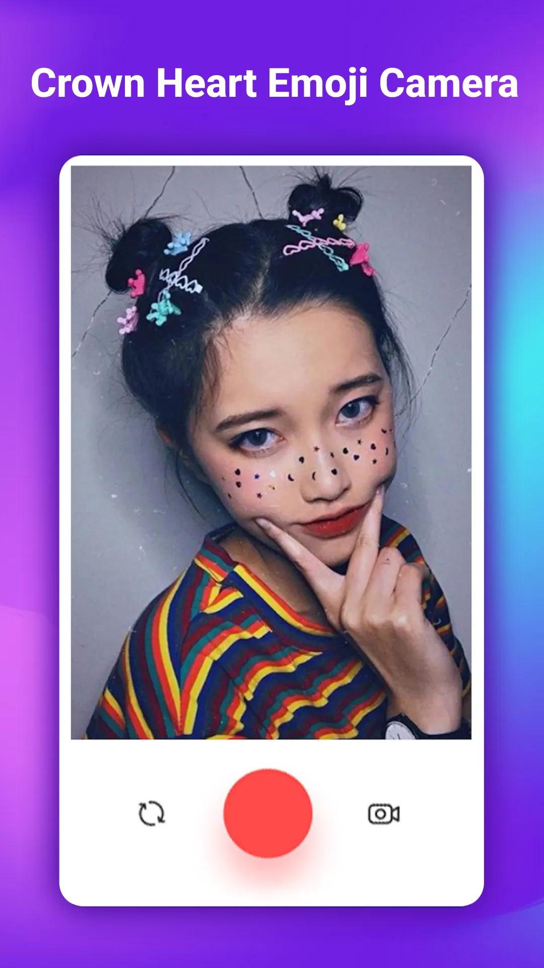 Crown Heart Emoji Camera | Indus Appstore | Screenshot