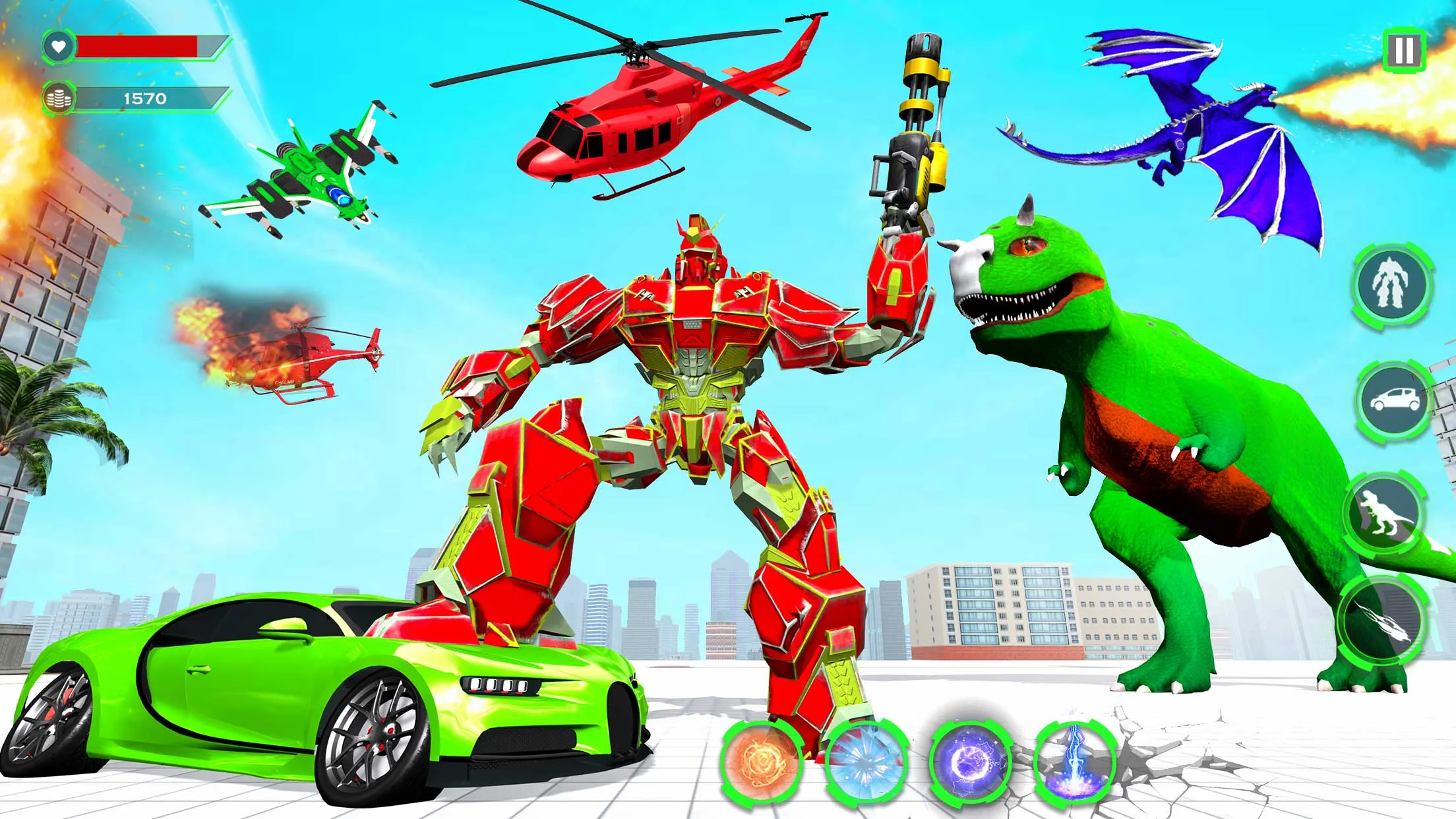 Dino Robot: Dino Car Robot 3D | Indus Appstore | Screenshot