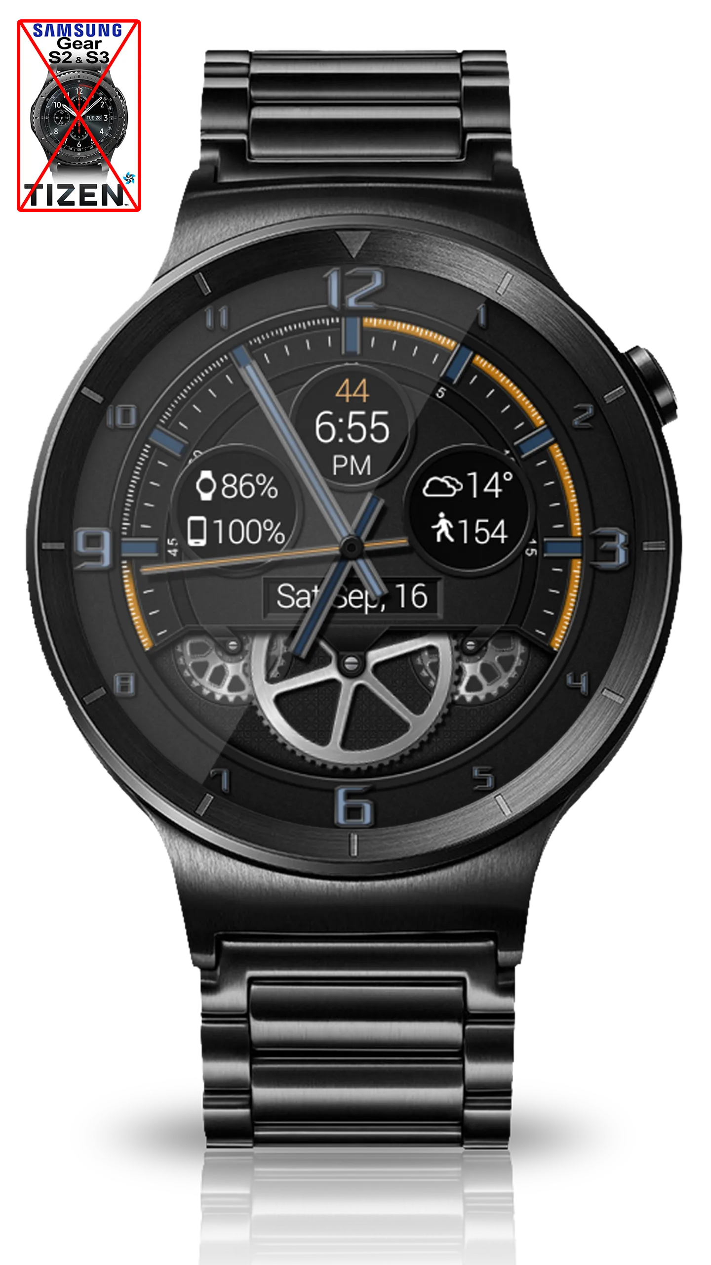 Bold Gears HD Watch Face | Indus Appstore | Screenshot