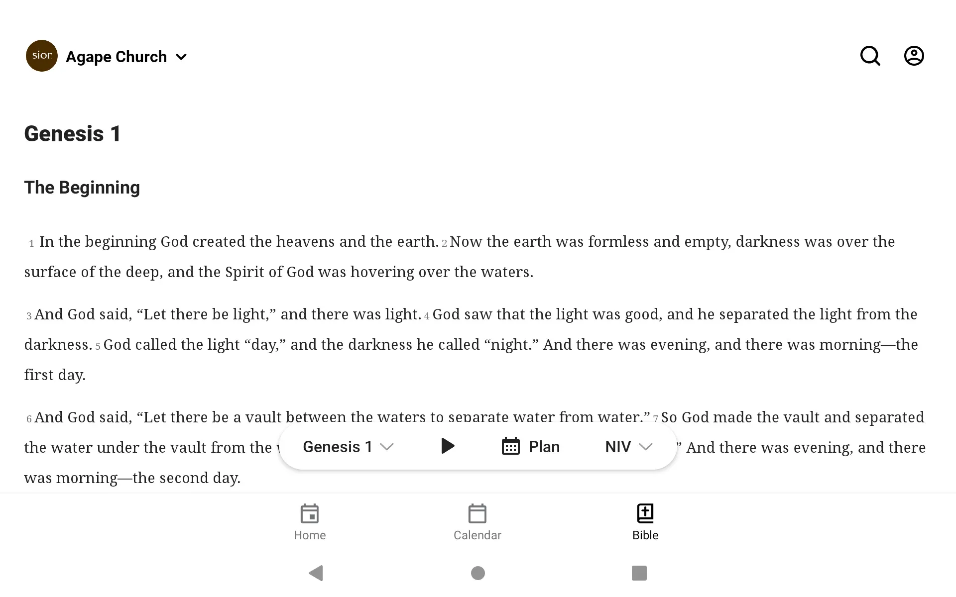 Agape Church | Indus Appstore | Screenshot