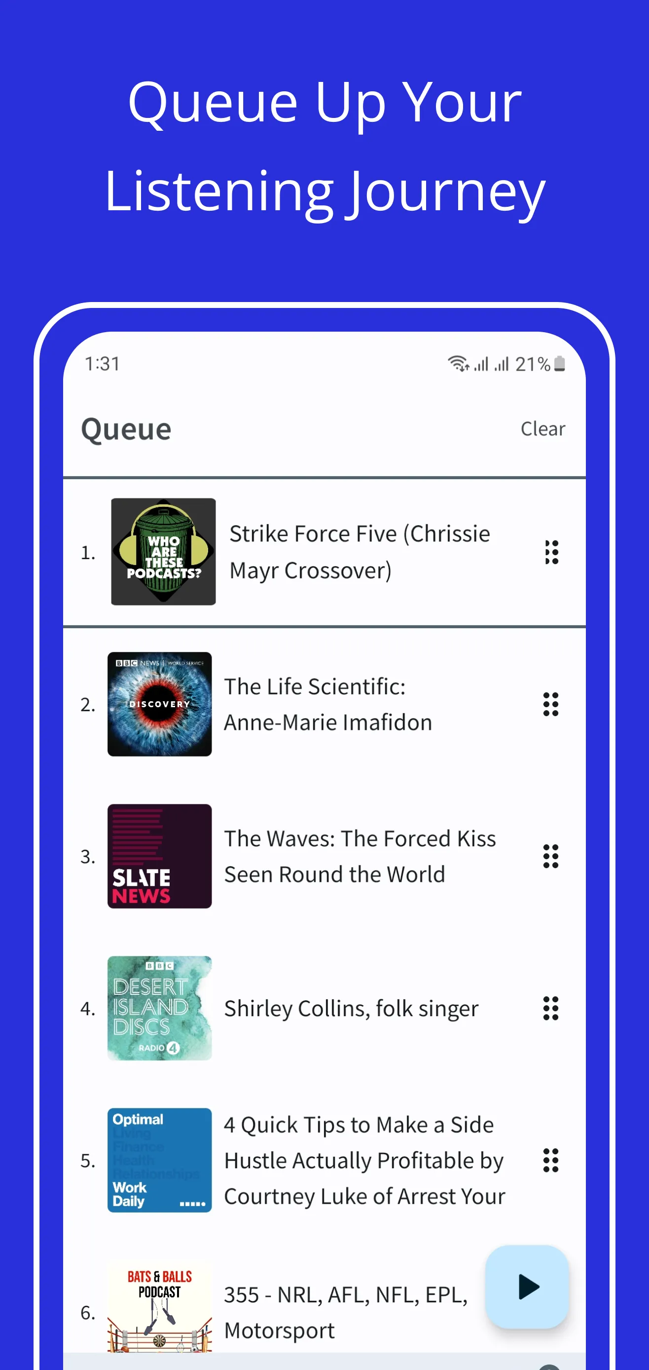 Aurelian Audio Podcast Player | Indus Appstore | Screenshot