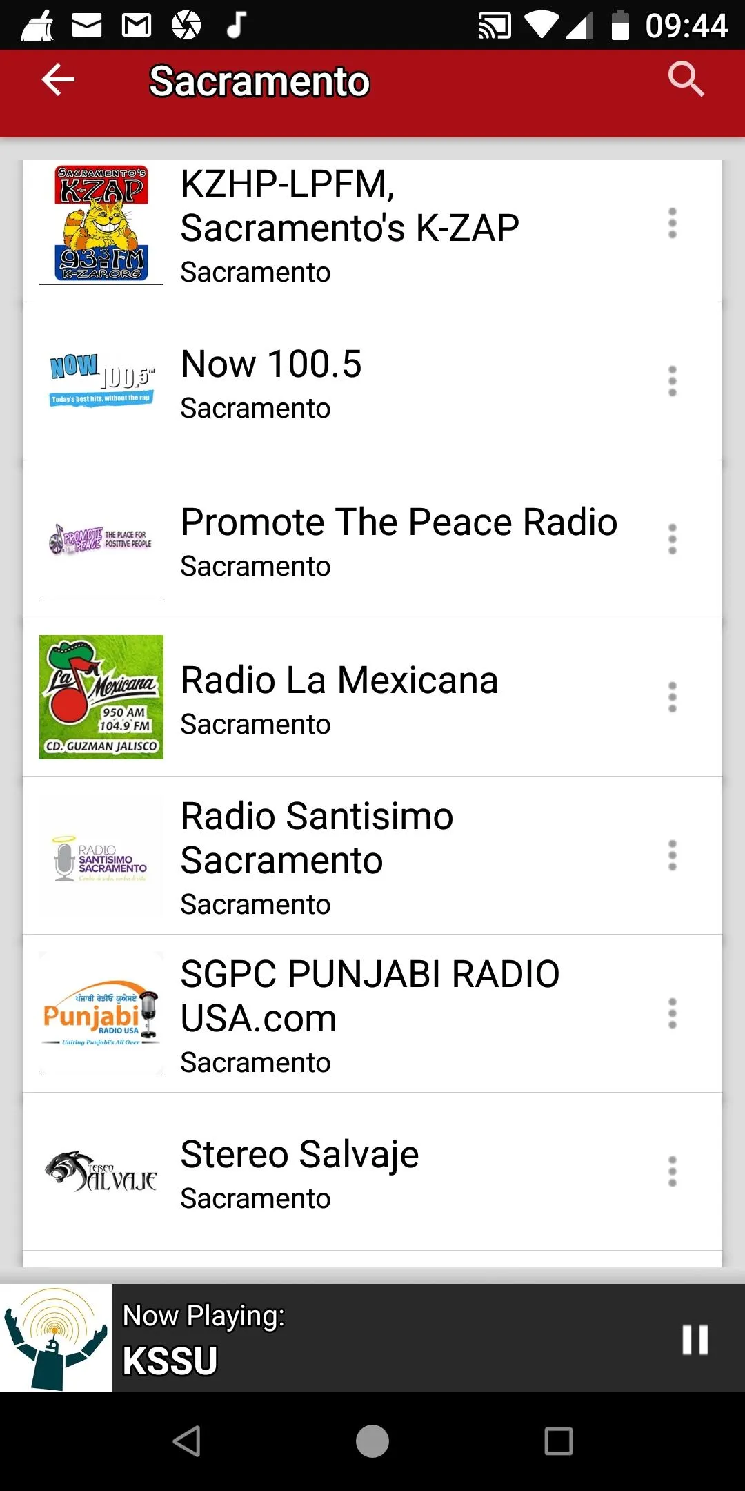 Sacramento Radio Stations | Indus Appstore | Screenshot