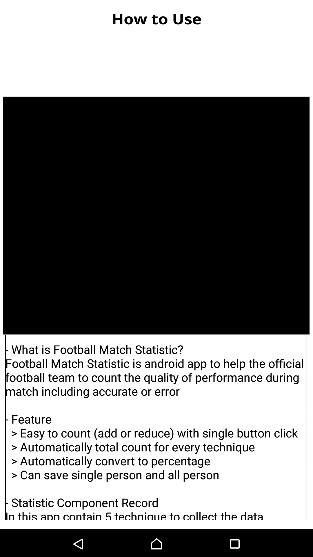 Football Match Statistic | Indus Appstore | Screenshot