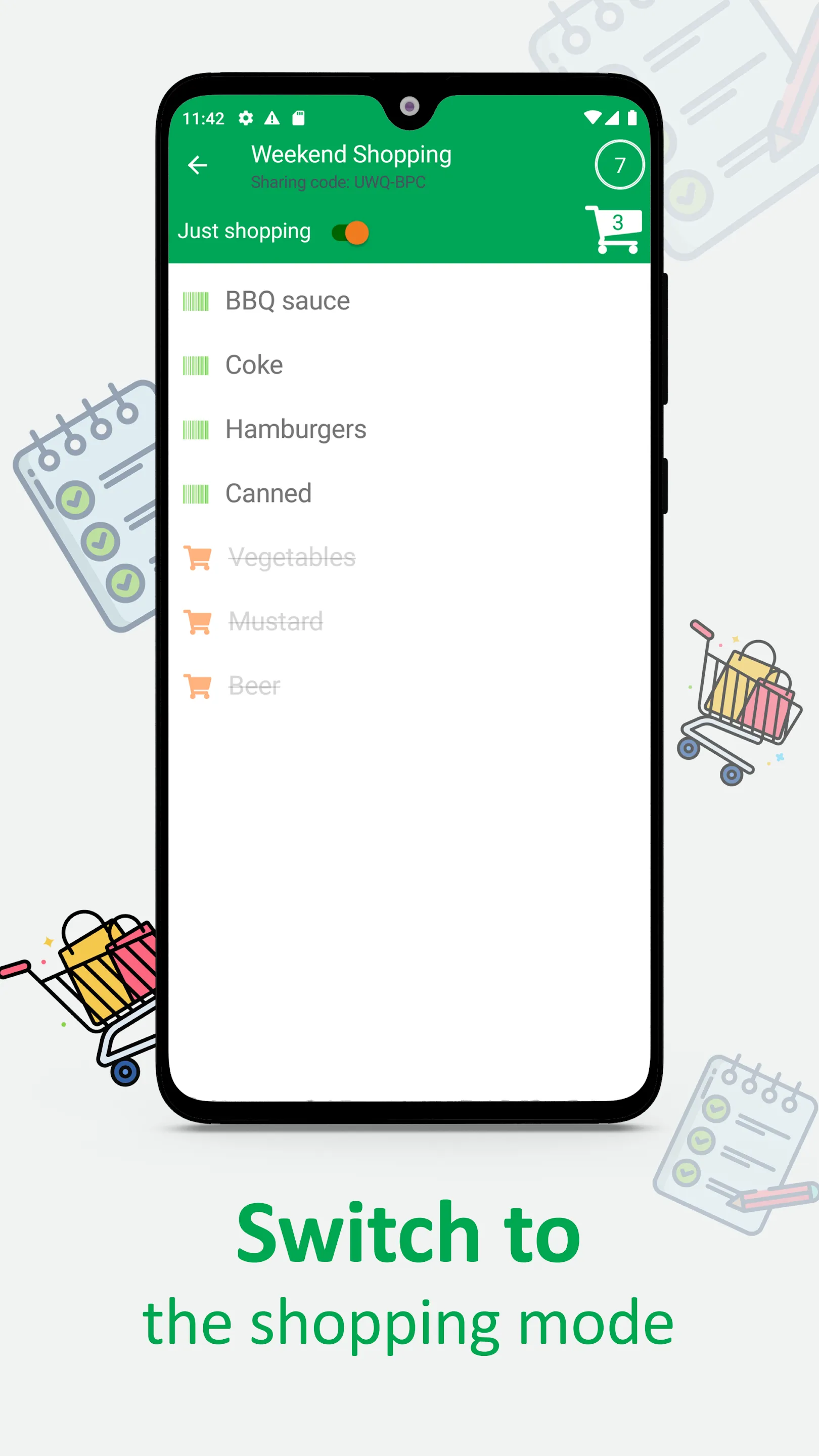 Smart shopping list - Shoppka | Indus Appstore | Screenshot