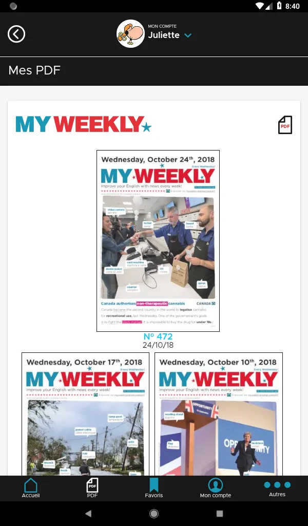 My Weekly | Indus Appstore | Screenshot