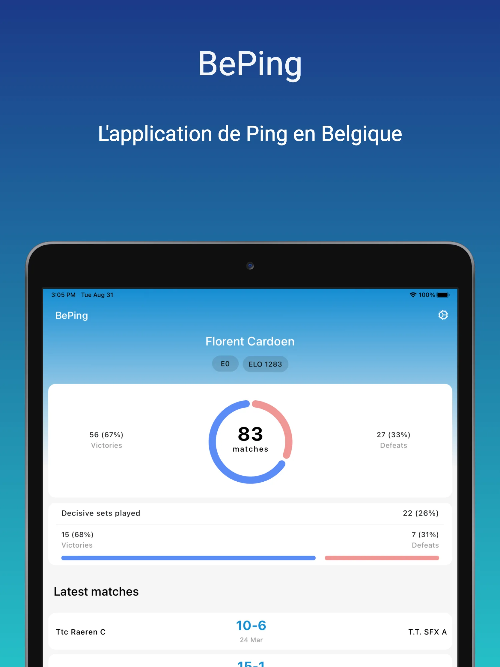 BePing - L'appli de Ping belge | Indus Appstore | Screenshot