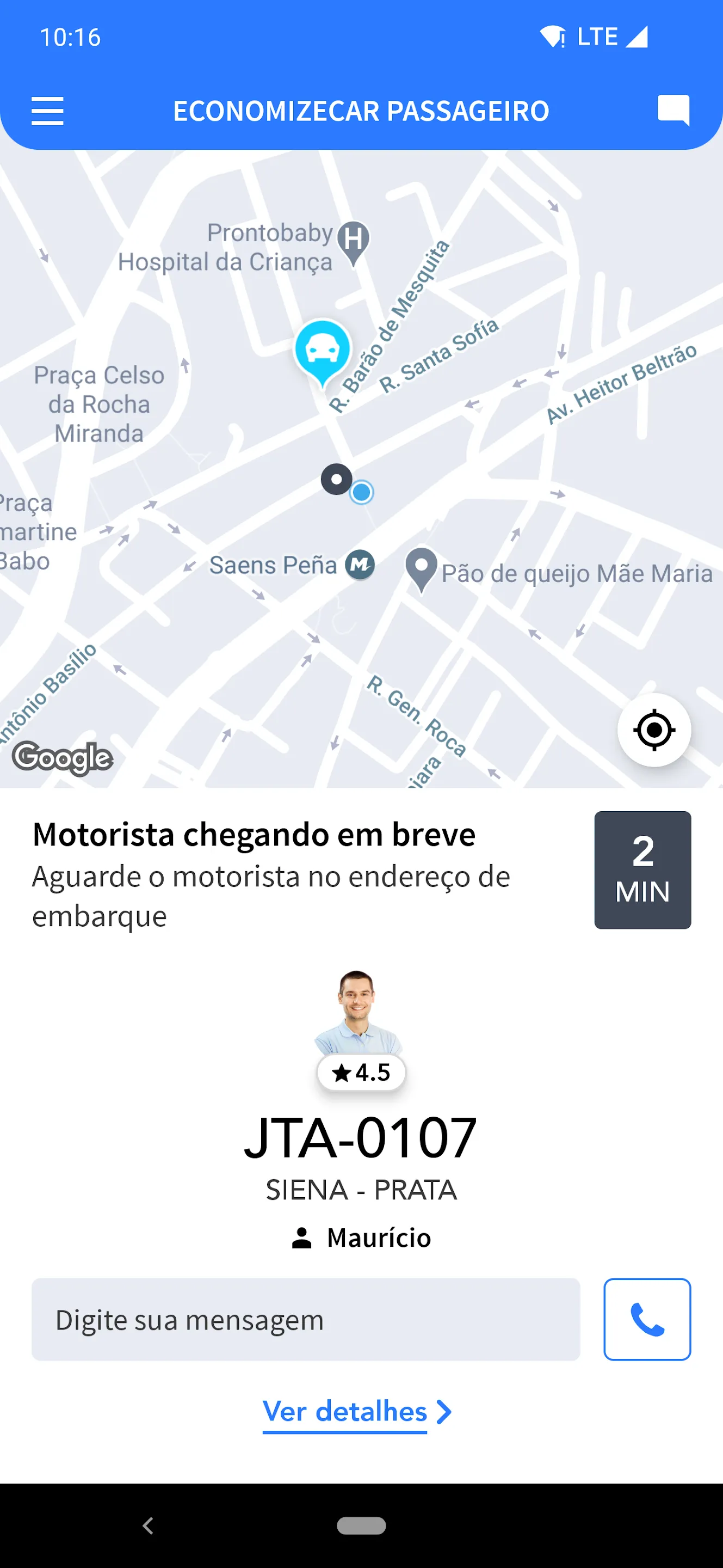 Economizecar Passageiro | Indus Appstore | Screenshot