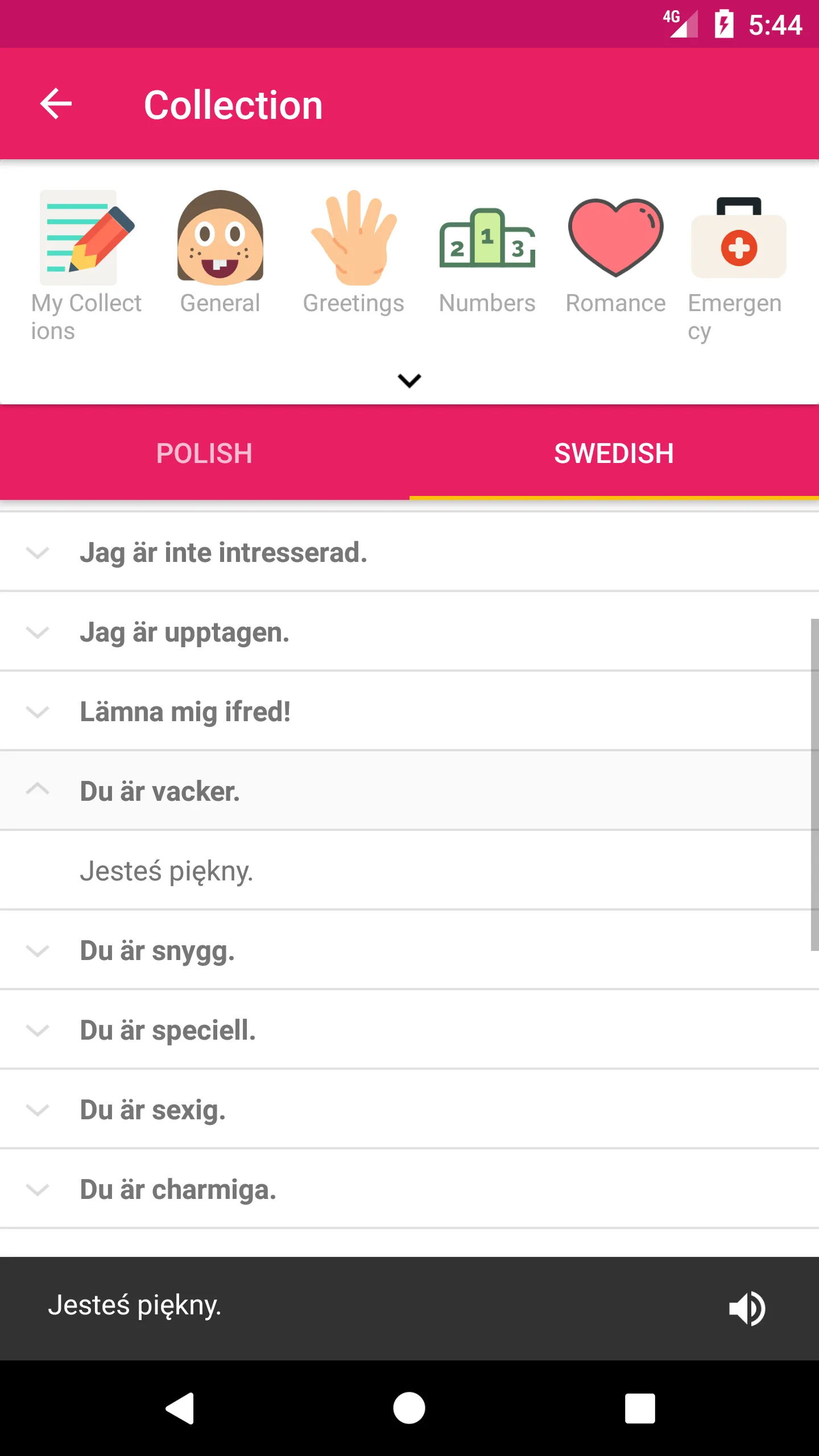 Polish Swedish Dictionary | Indus Appstore | Screenshot