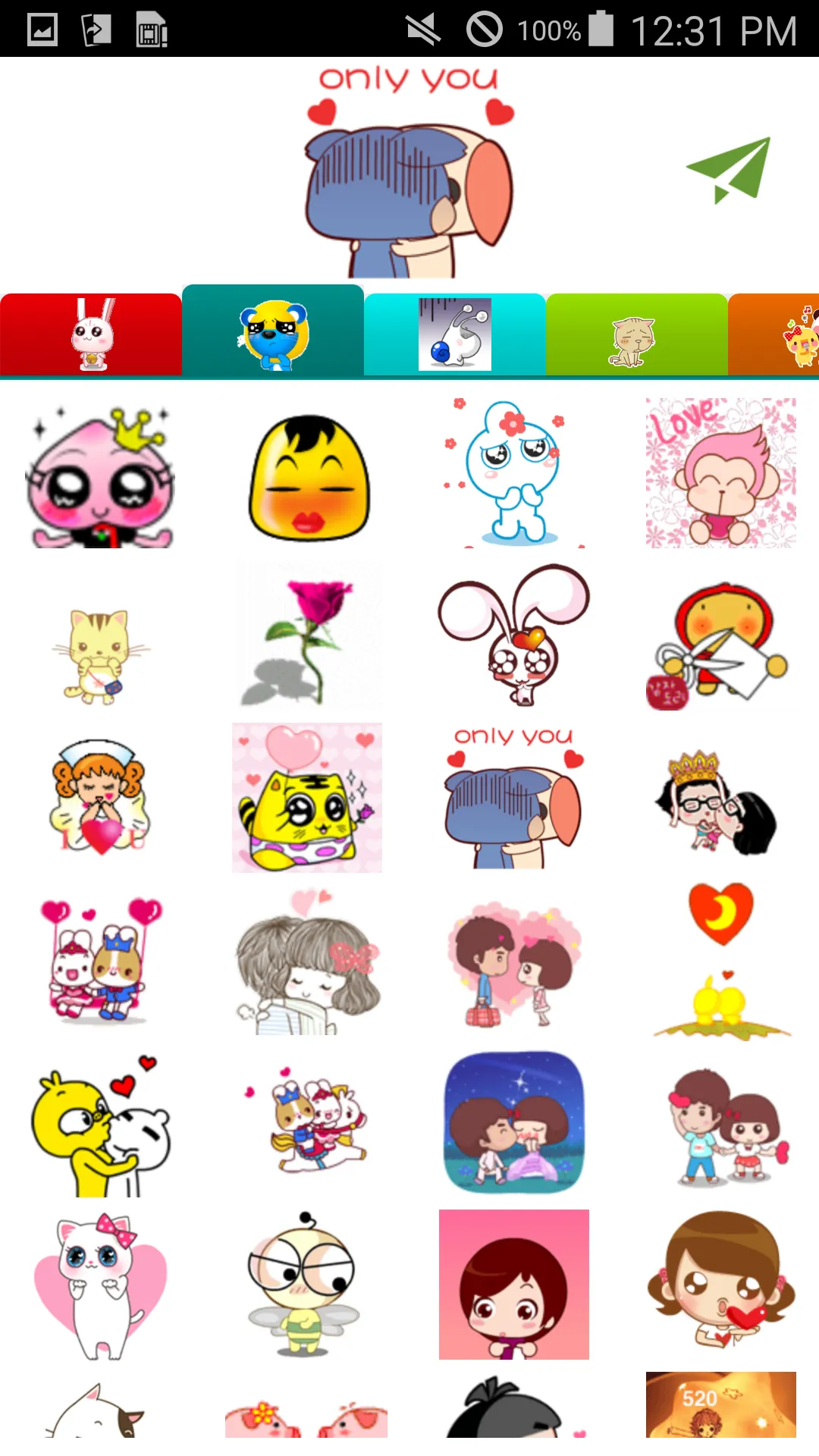 Animated Love Stickers | Indus Appstore | Screenshot