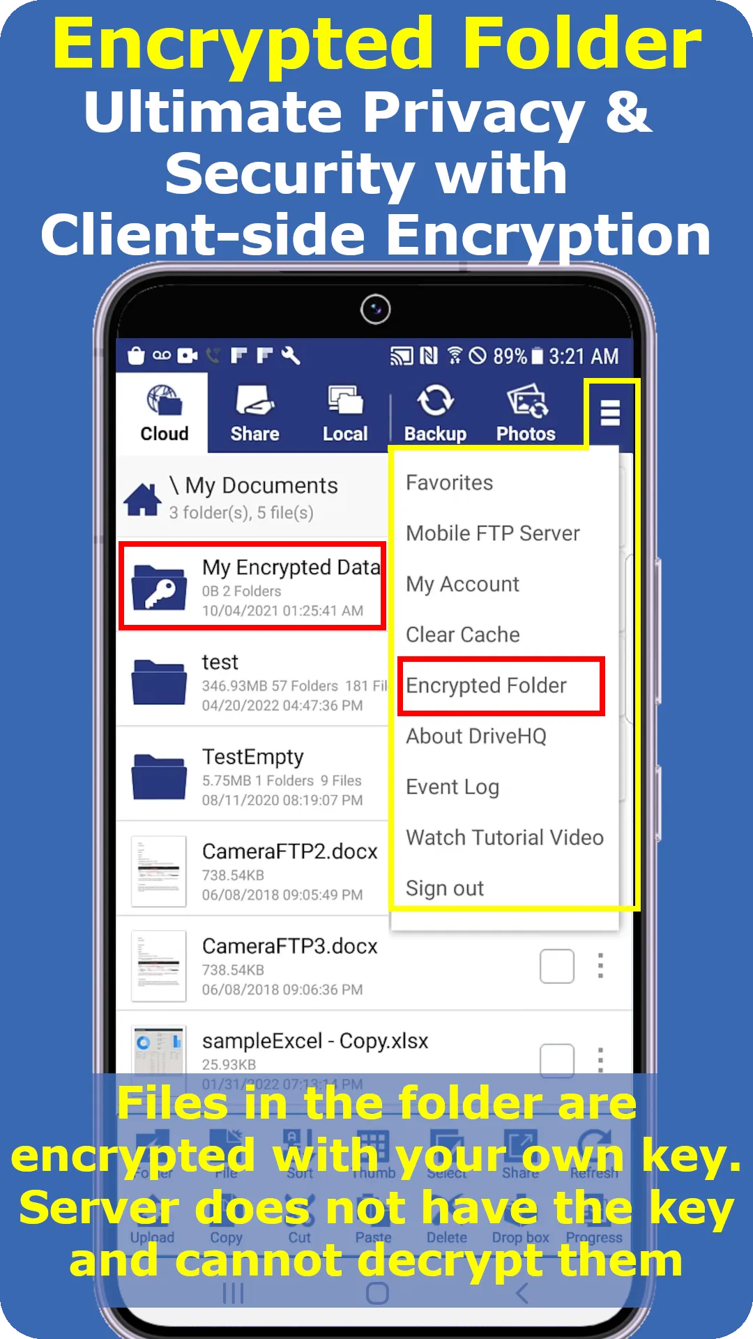 Cloud File Manager | Indus Appstore | Screenshot