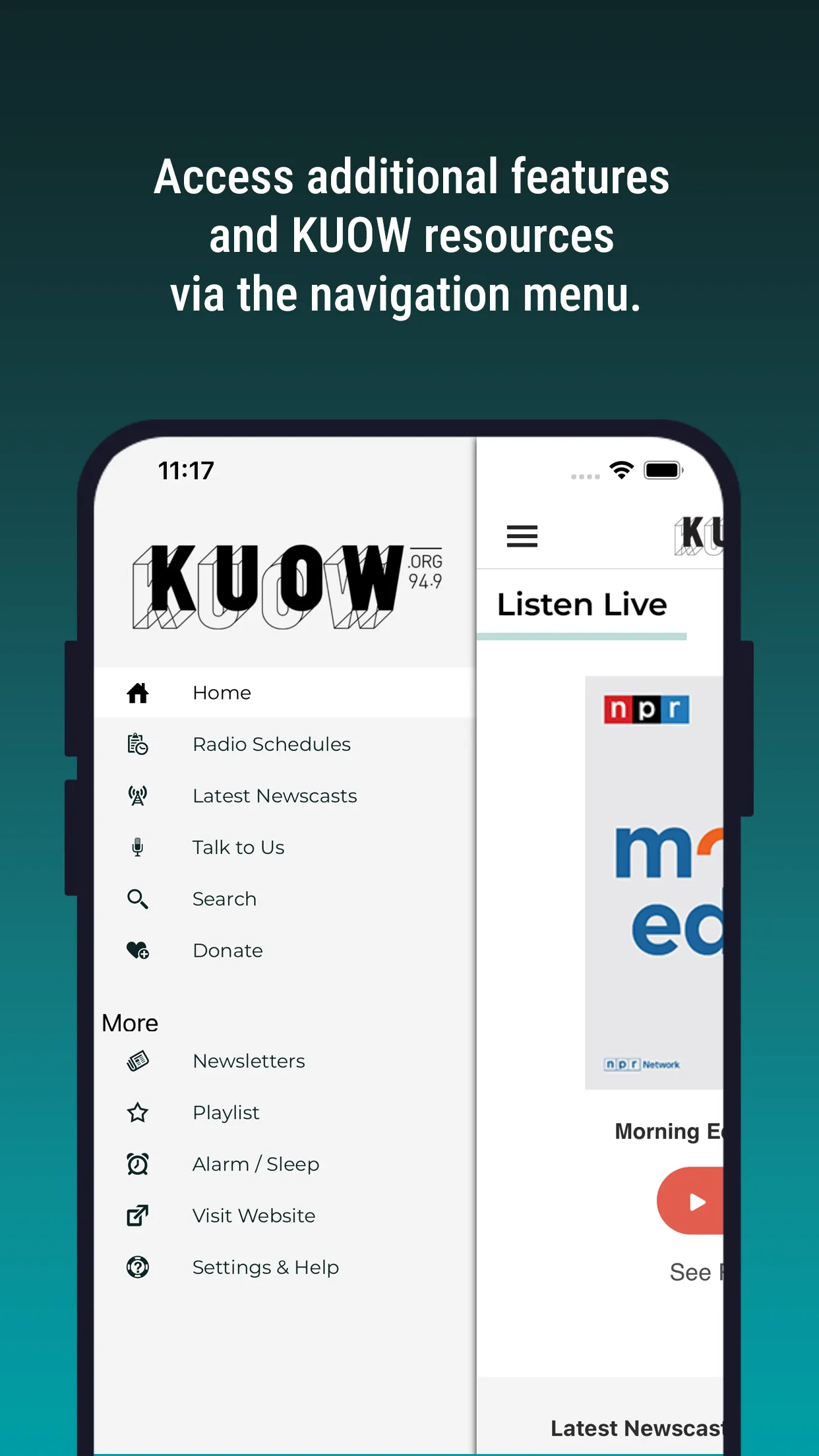 KUOW Puget Sound Public Radio | Indus Appstore | Screenshot