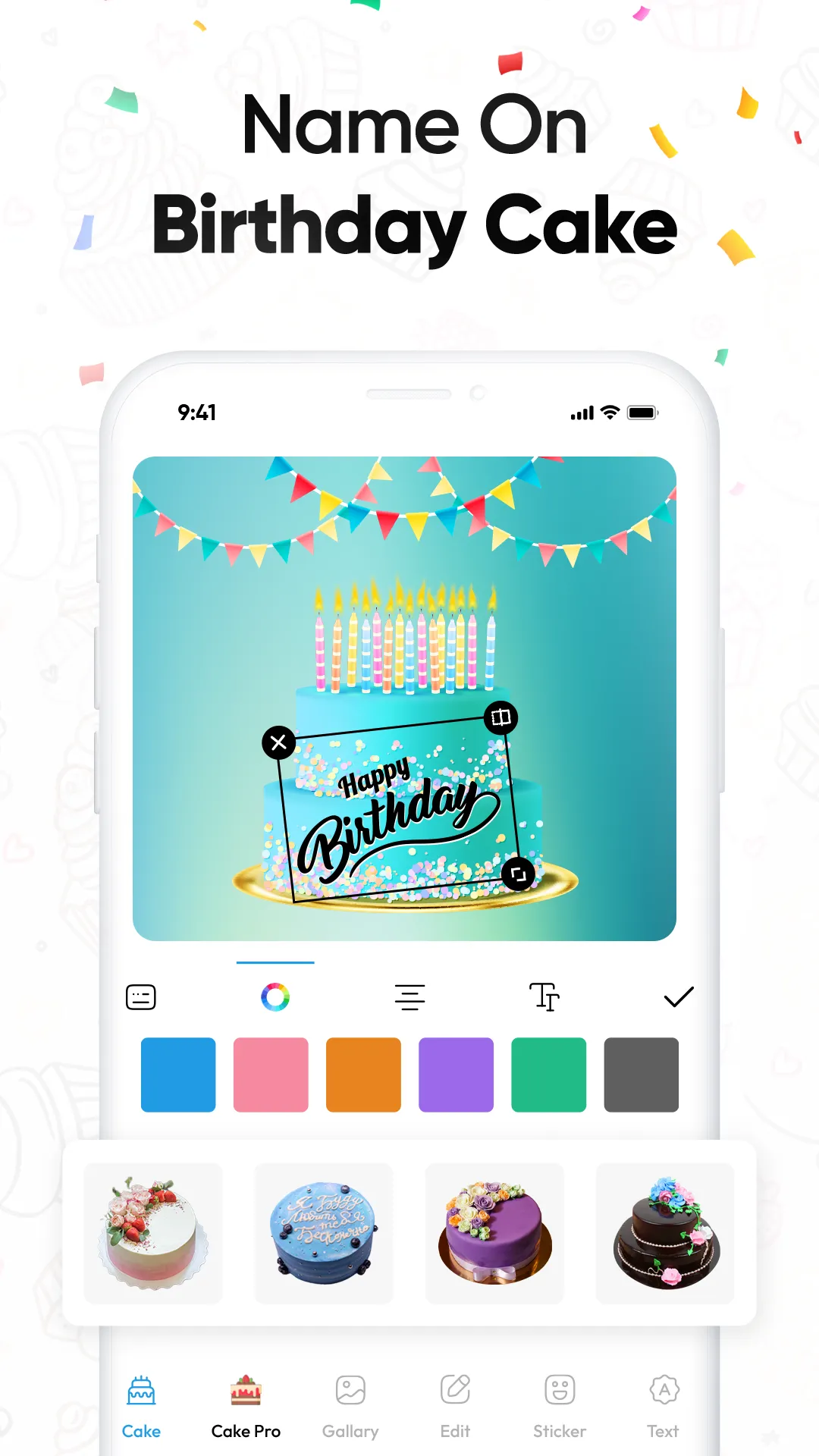 Name Photo On Birthday Cake | Indus Appstore | Screenshot